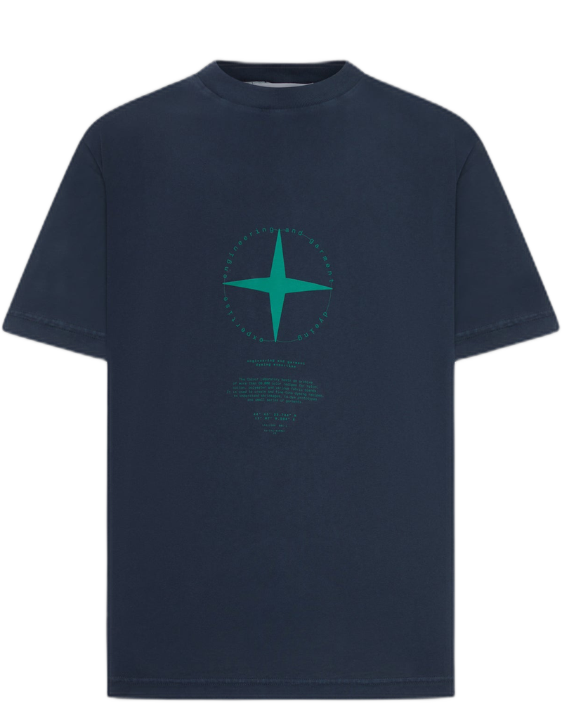 Оригінальна Cotton T-Shirt With Graphic Print Stone island
