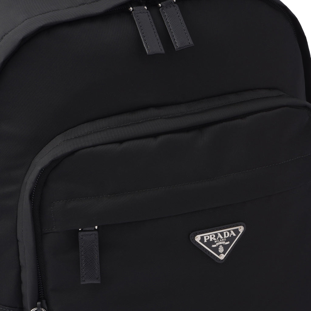 Mens Re Nylon And Saffiano Leather Backpack Prada – Гарантія оригінальності – збільшений вид