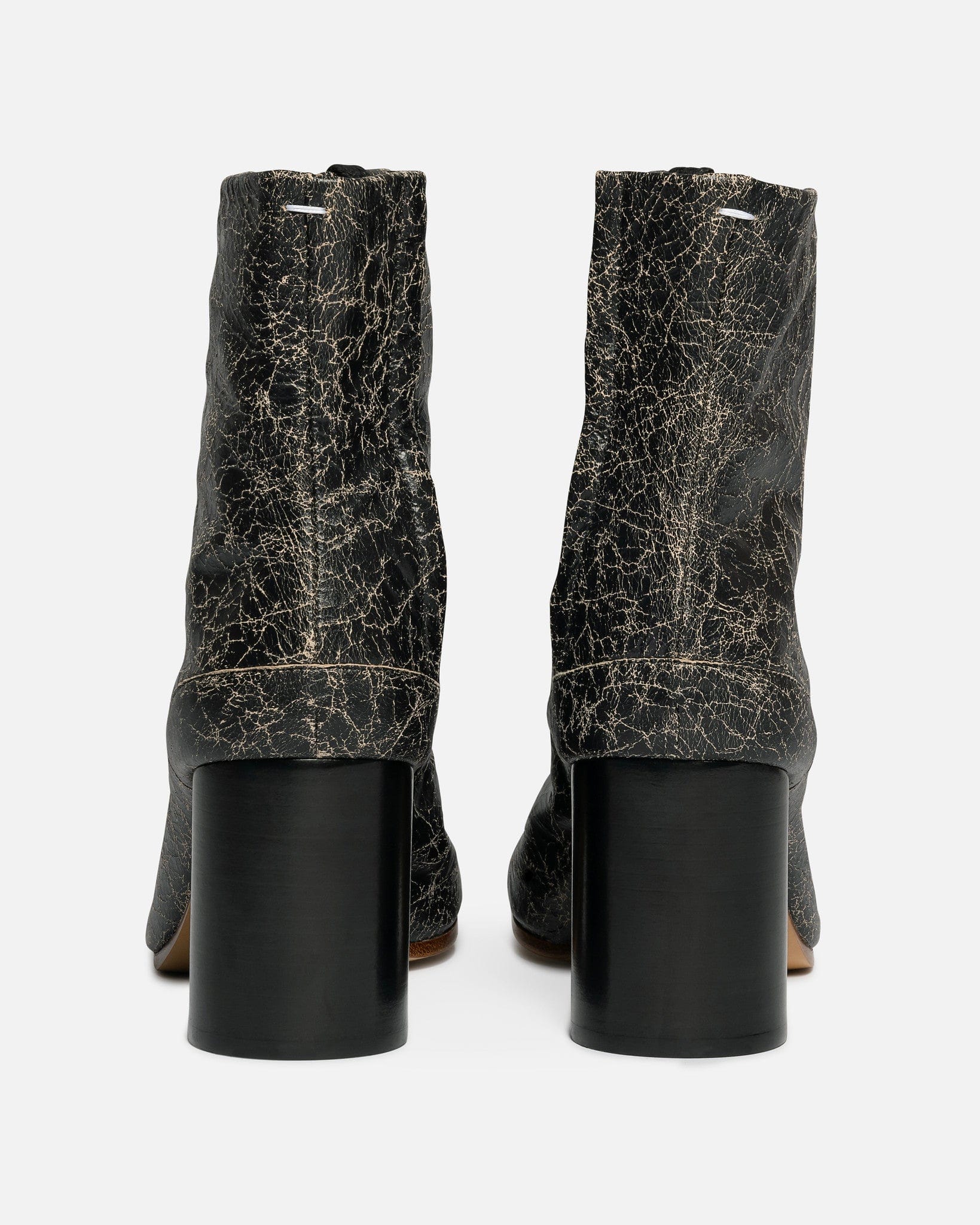 Cracked Leather Tabi Boot In Beige Maison margiela – Гарантія оригінальності – збільшений вид