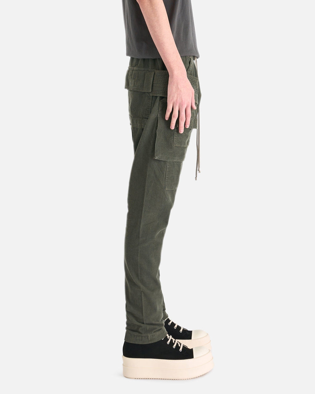Creatch Cargo Drawstring In Hustler Blue Rick owens – Гарантія оригінальності – вид ззаду