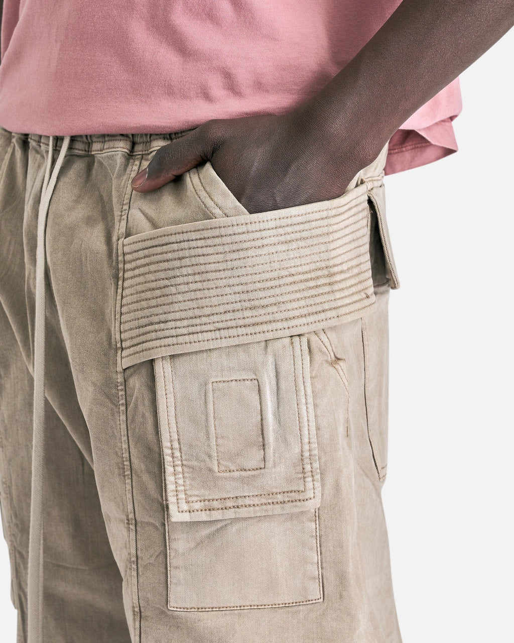Creatch Cargo Pods Denim Shorts In Pearl Rick owens оригінал – Купити в Україні – збільшений вид