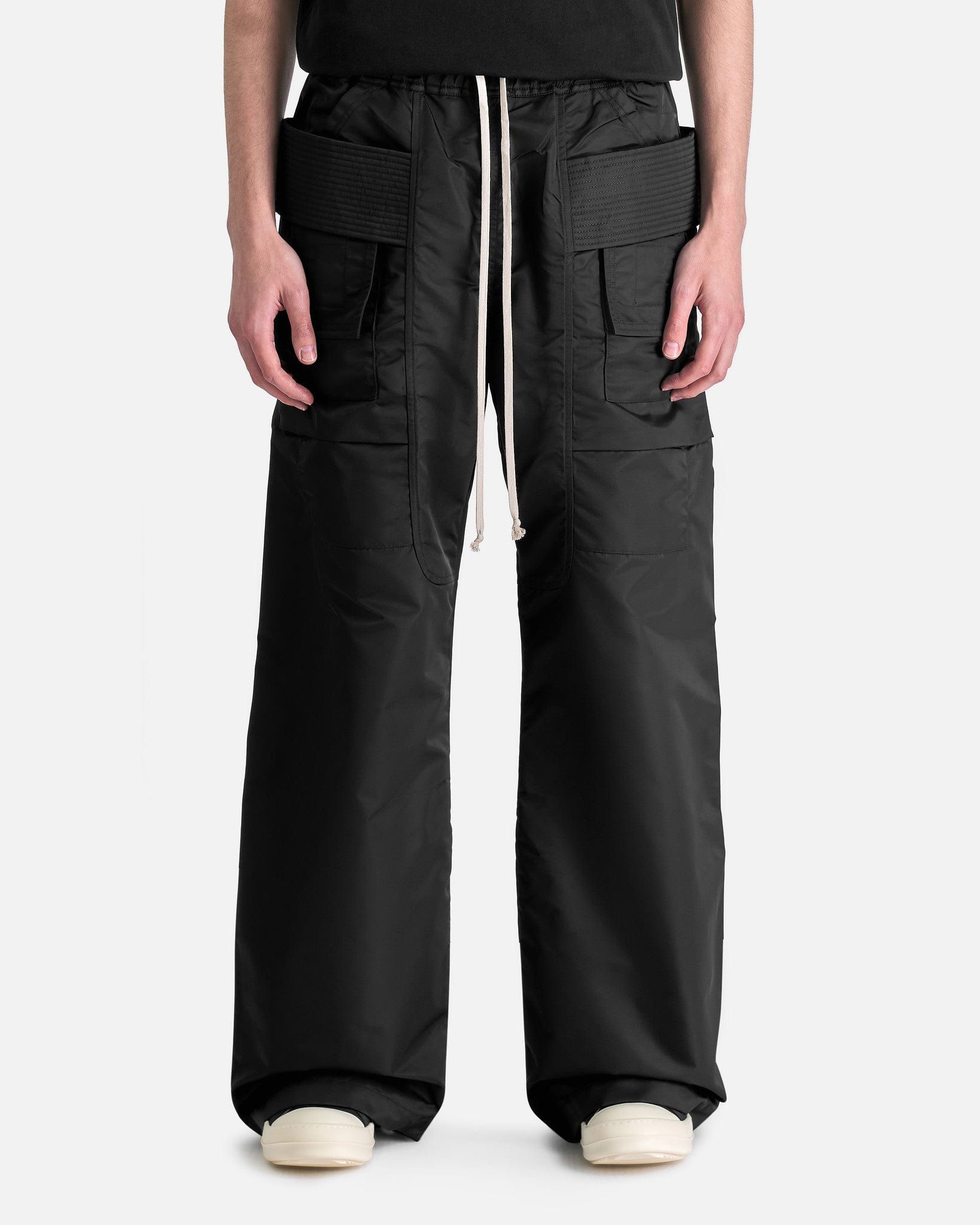 Creatch Cargo Wide Drawstring In Black Rick owens – Гарантія оригінальності – боковий вид