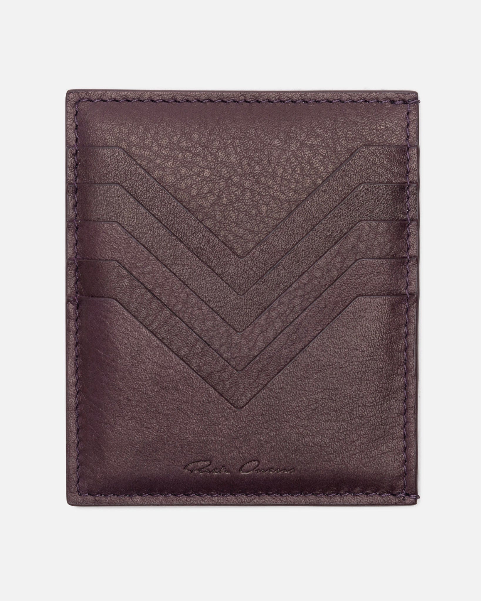Оригінальна Credit Card Holder In Amethyst Rick owens – боковий вид
