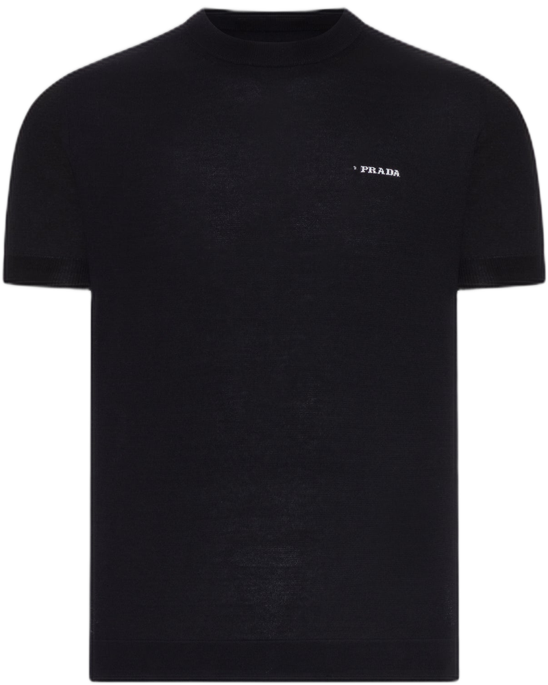 Оригінальна Crew Neck Cotton Sweater Prada