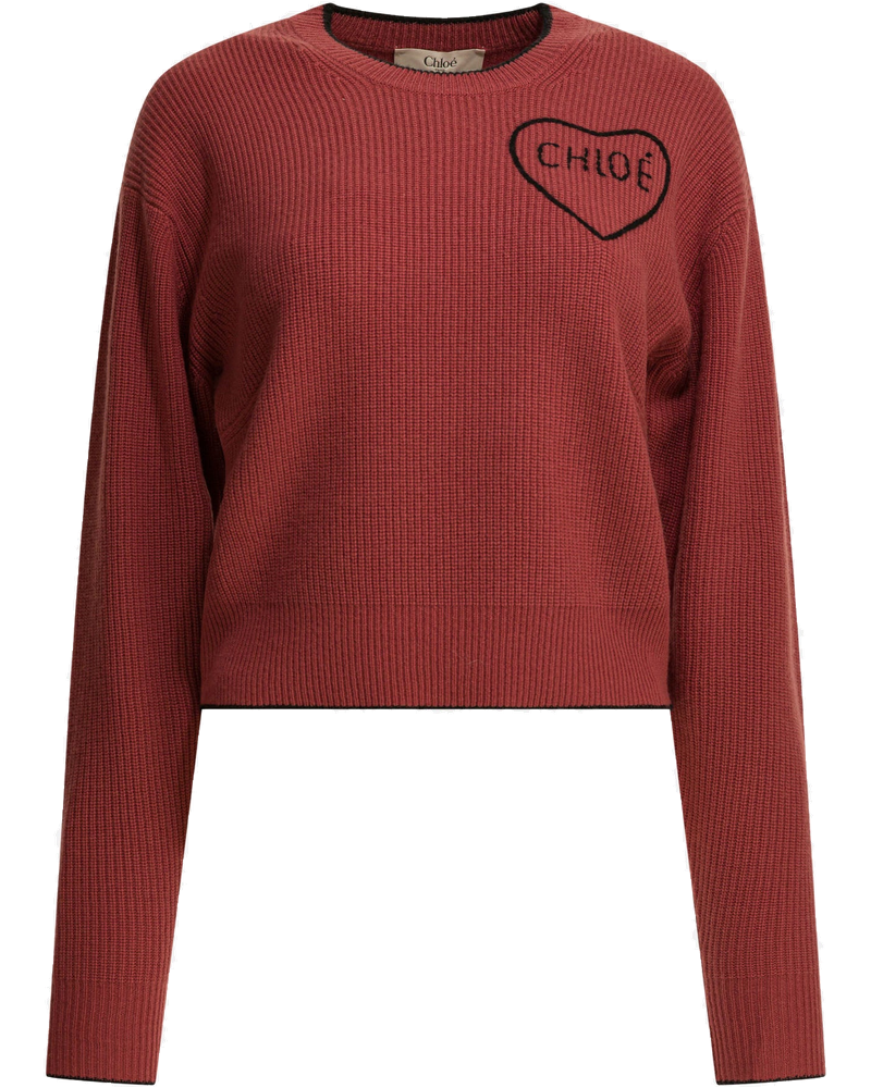 Оригінальна Crew-Neck Sweater With Logo Chloe