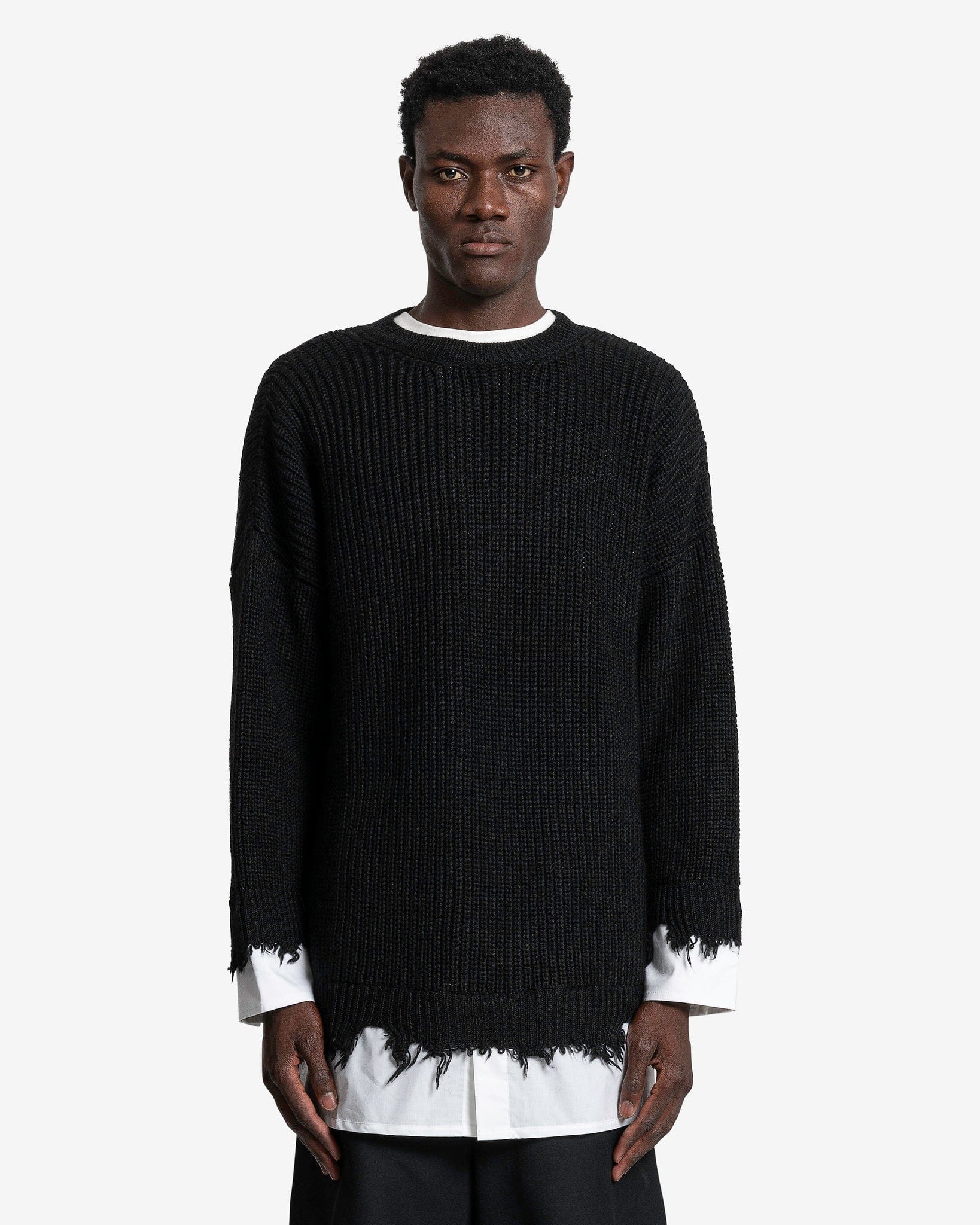 Crewneck In Black Maison margiela – Гарантія оригінальності – боковий вид