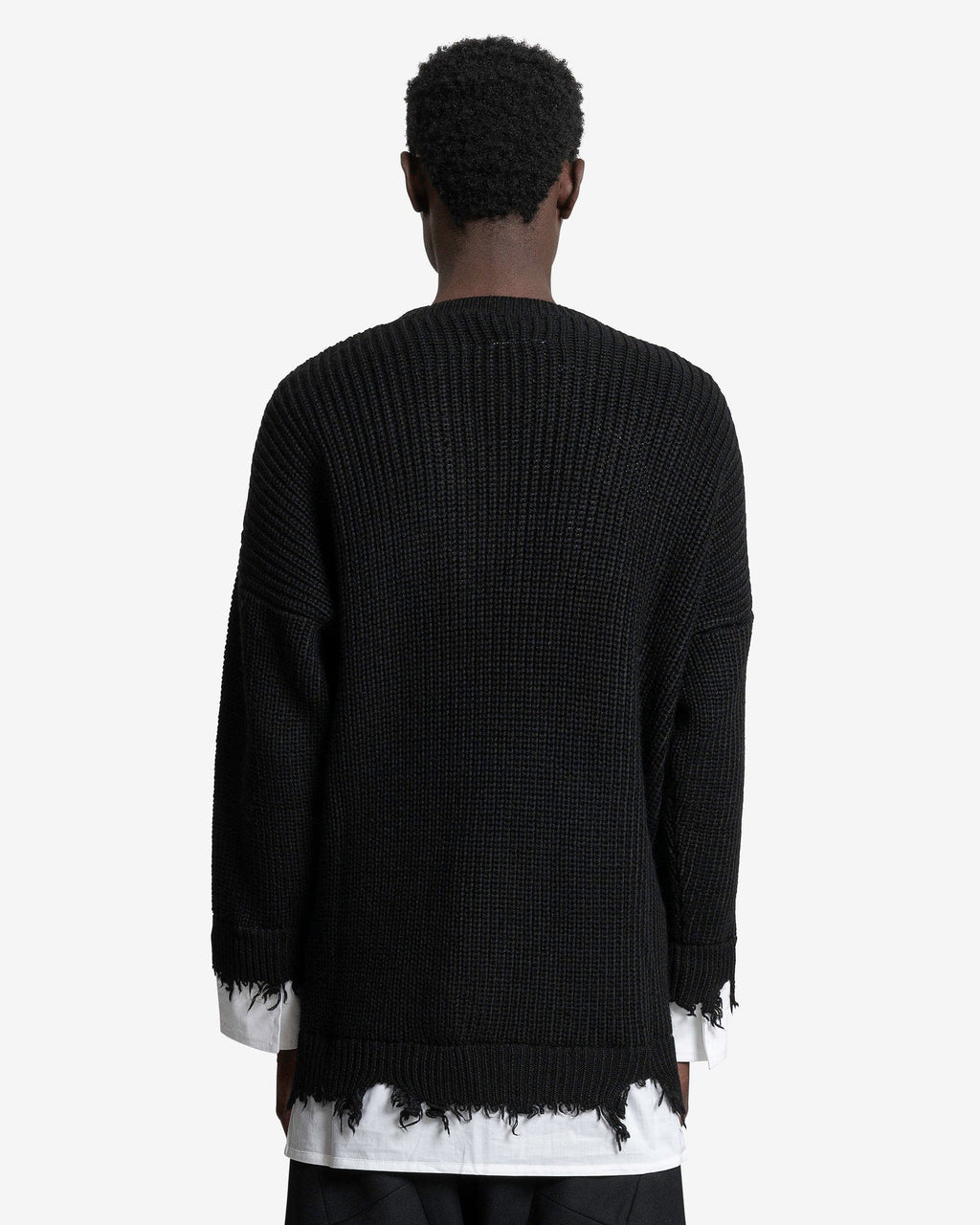 Crewneck In Black Maison margiela – Гарантія оригінальності – детальний вид