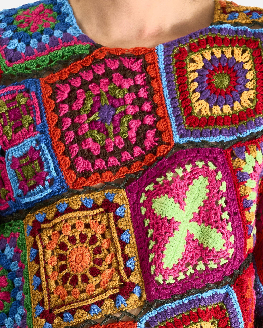 Crochet Sweater In Multi Comme des garcons оригінал – Купити в Україні – збільшений вид