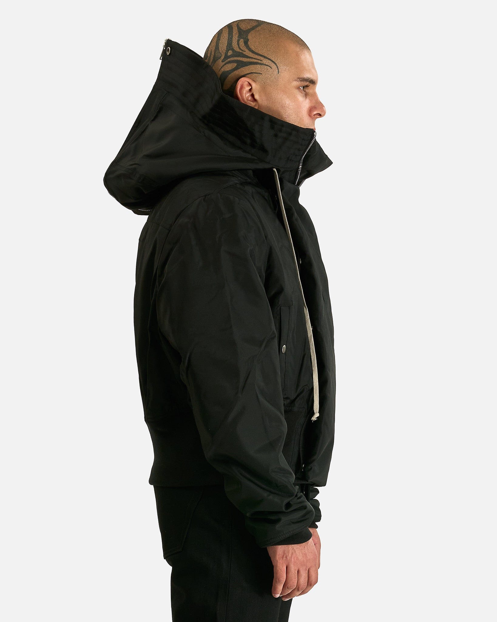 Cropped Alice Parka In Black Rick owens оригінал – Купити в Україні – вид ззаду
