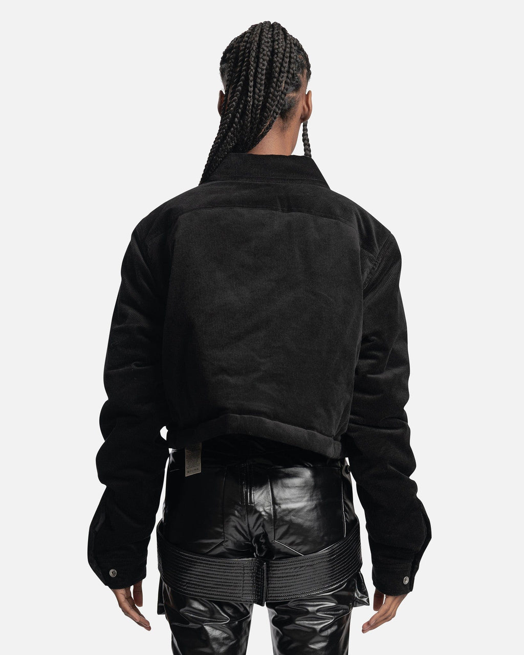 Cropped Outershirt In Black Rick owens – Гарантія оригінальності – детальний вид