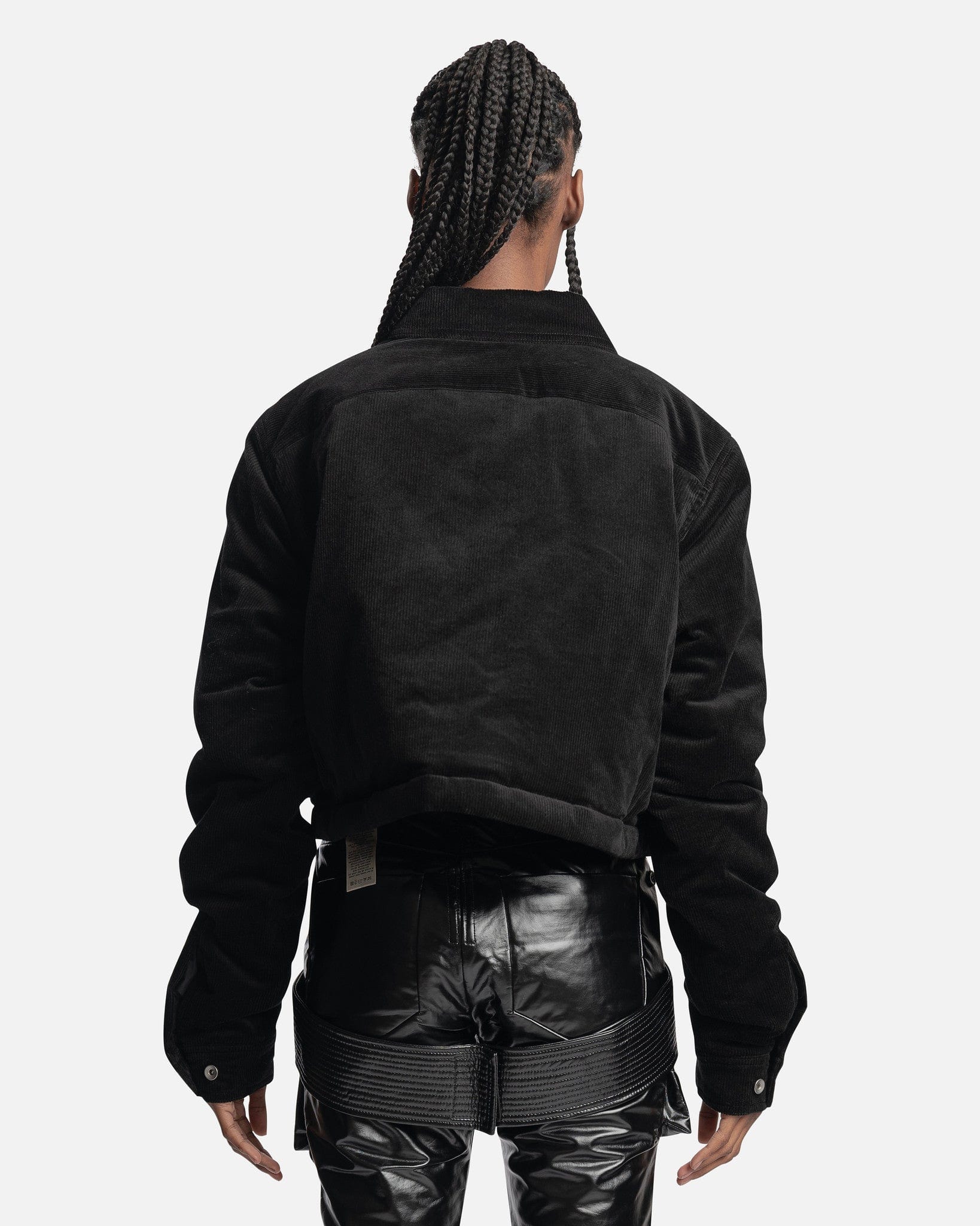 Cropped Outershirt In Black Rick owens – Гарантія оригінальності – детальний вид