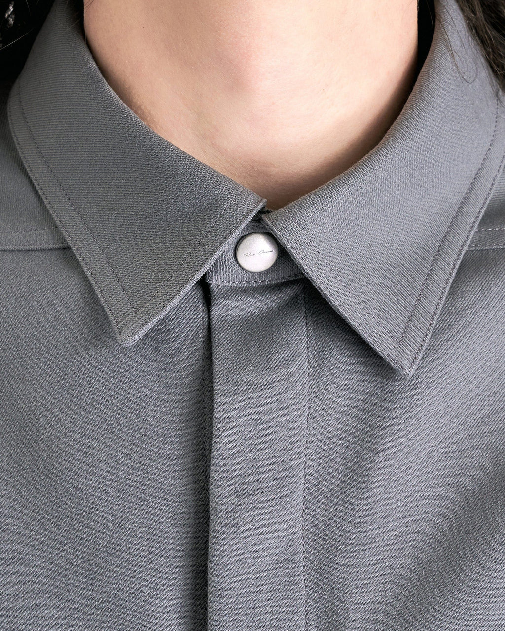 Cropped Outershirt In Smoke Rick owens оригінал – Купити в Україні – збільшений вид