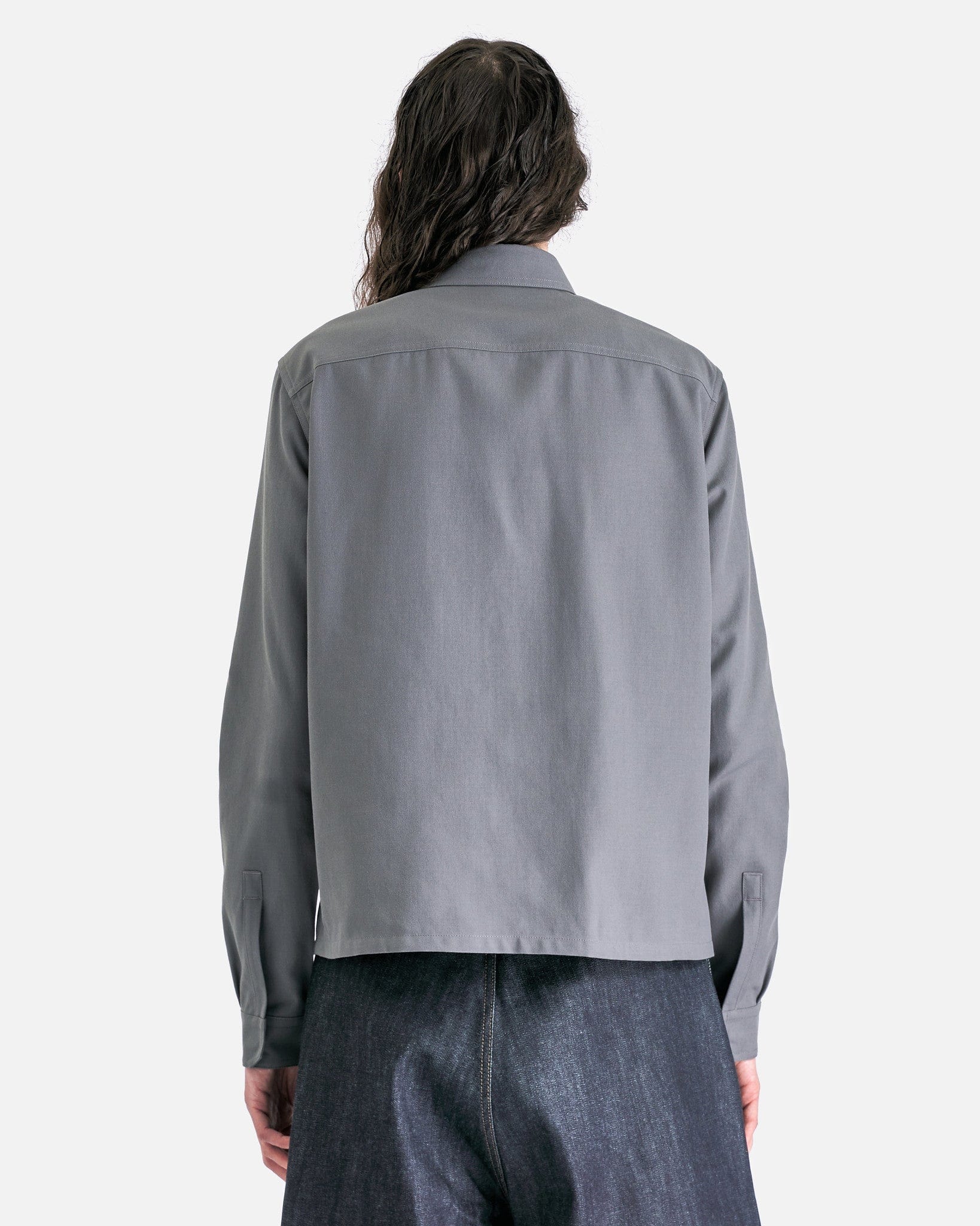 Cropped Outershirt In Smoke Rick owens оригінал – Купити в Україні – детальний вид