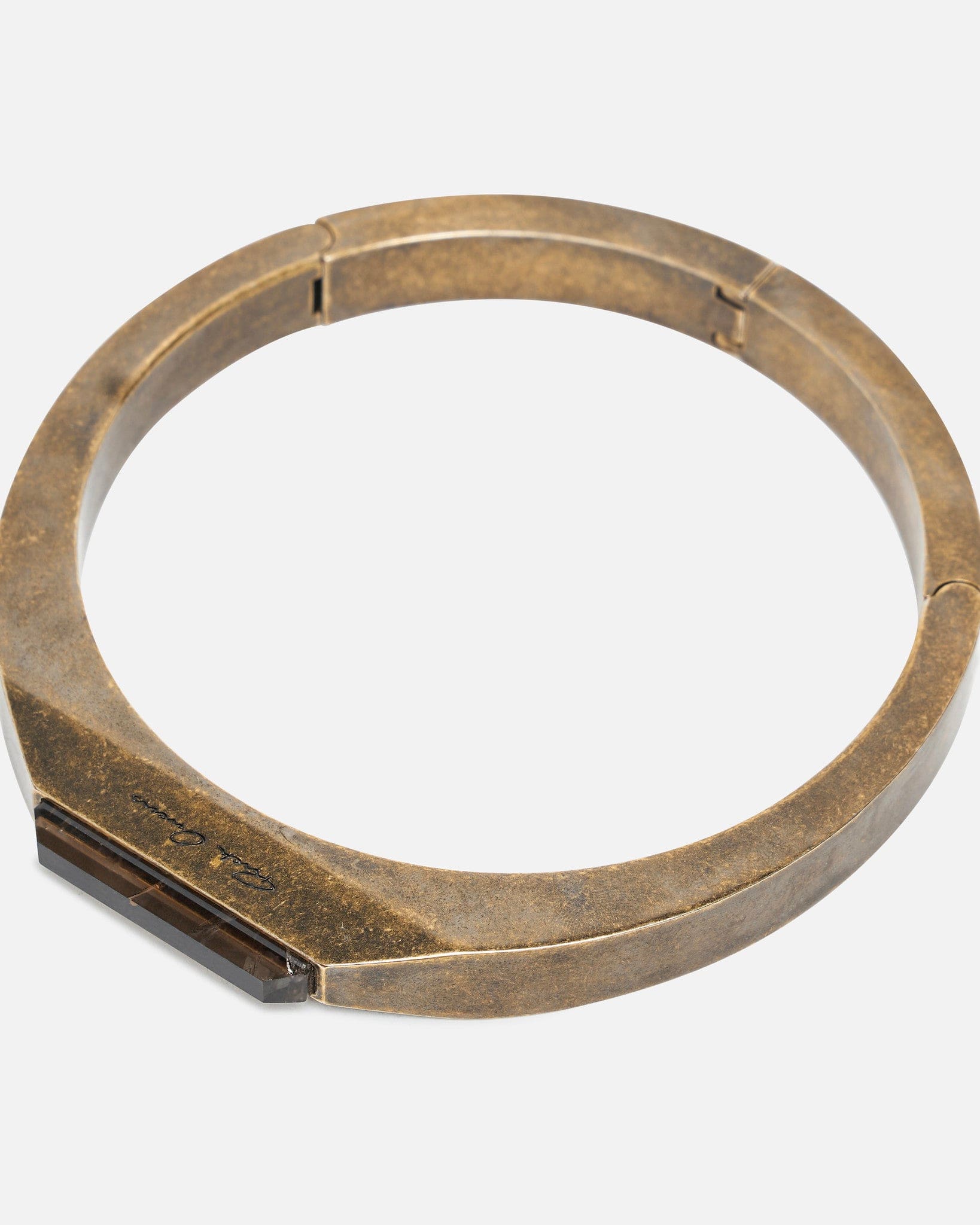 Crystal Beveled Choker In Dark Bronze Rick owens оригінал – Купити в Україні – боковий вид - RICK OWENS