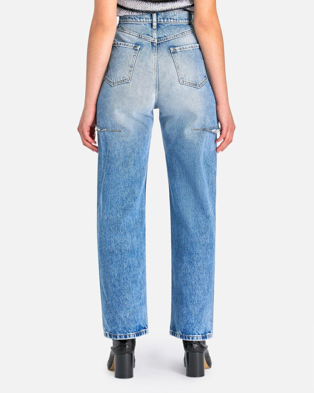 Оригінальна Cut-Out Jeans In Blue Maison margiela – детальний вид
