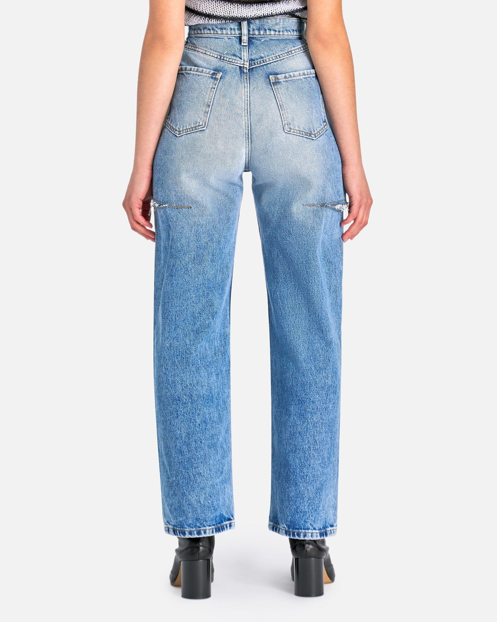 Оригінальна Cut-Out Jeans In Blue Maison margiela – детальний вид