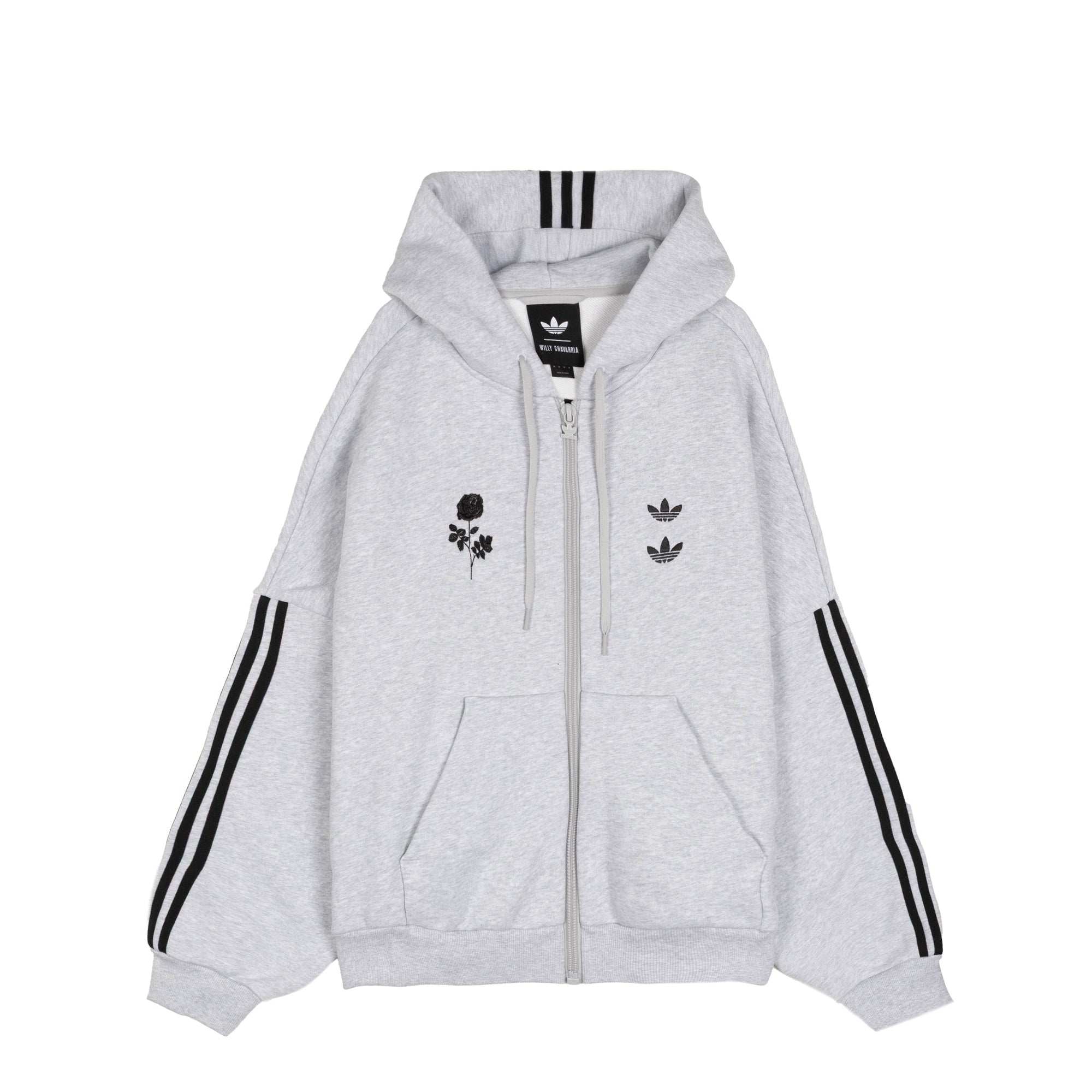 X Willy Chavarria Full Zip Hoodie Adidas оригінал – Купити в Україні – вид ззаду - ADIDAS