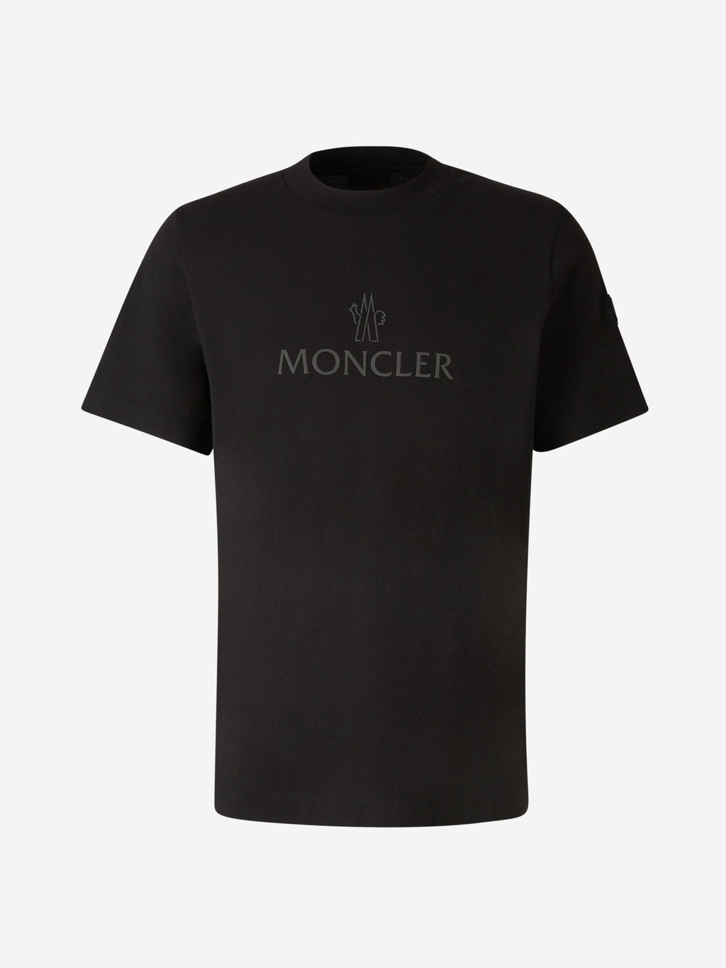 Printed Cotton T-Shirt Moncler – Гарантія оригінальності – боковий вид