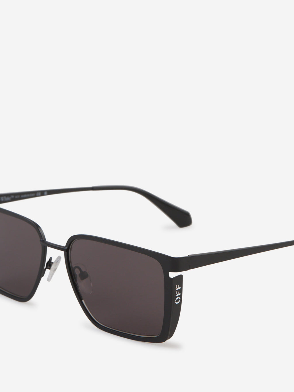 Rectangular Yoder Sunglasses Off-white – Гарантія оригінальності – детальний вид