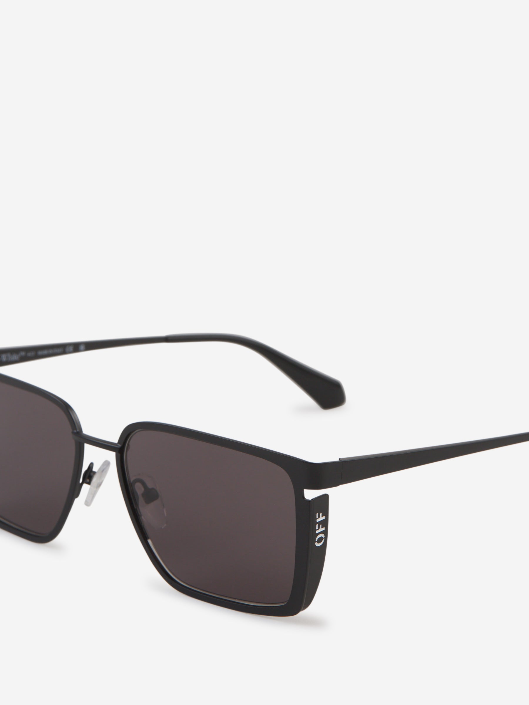 Rectangular Yoder Sunglasses Off-white – Гарантія оригінальності – детальний вид