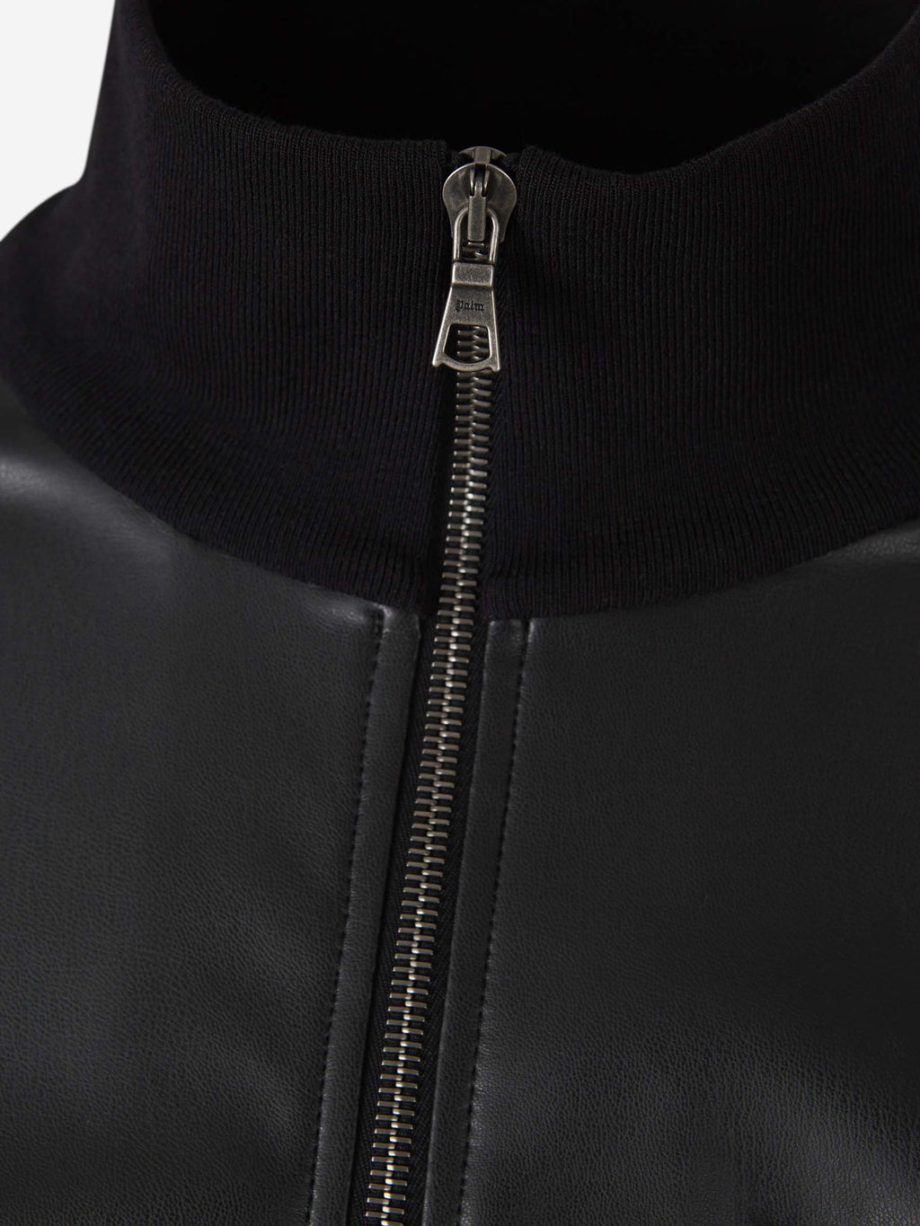 Оригінальна Logo Stripe Leather Jacket Palm angels – збільшений вид