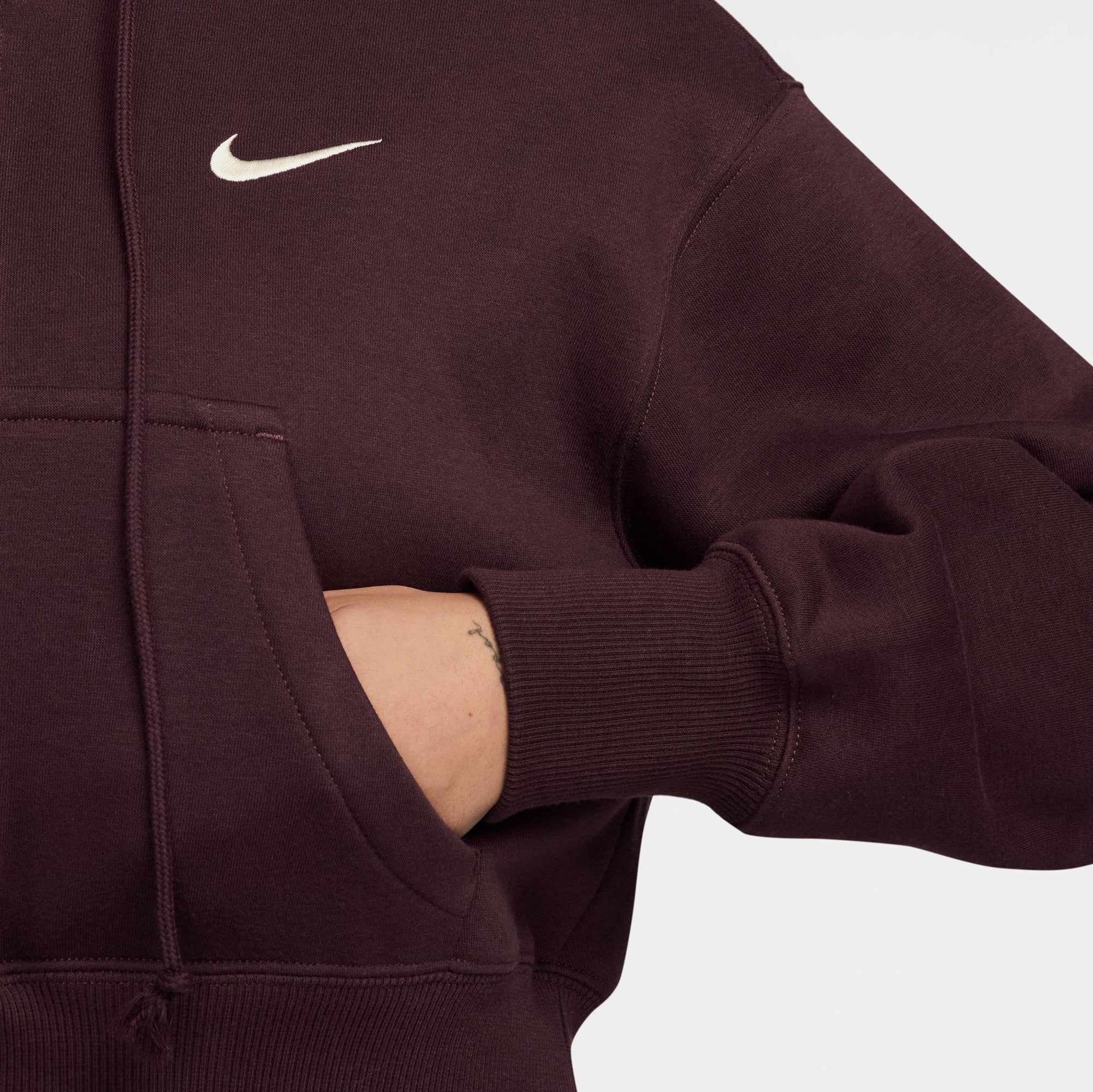 Nsw Phoenix Fleece Loose Full Zip Cropped Womens Hoodie Nike оригінал – Купити в Україні – детальний вид