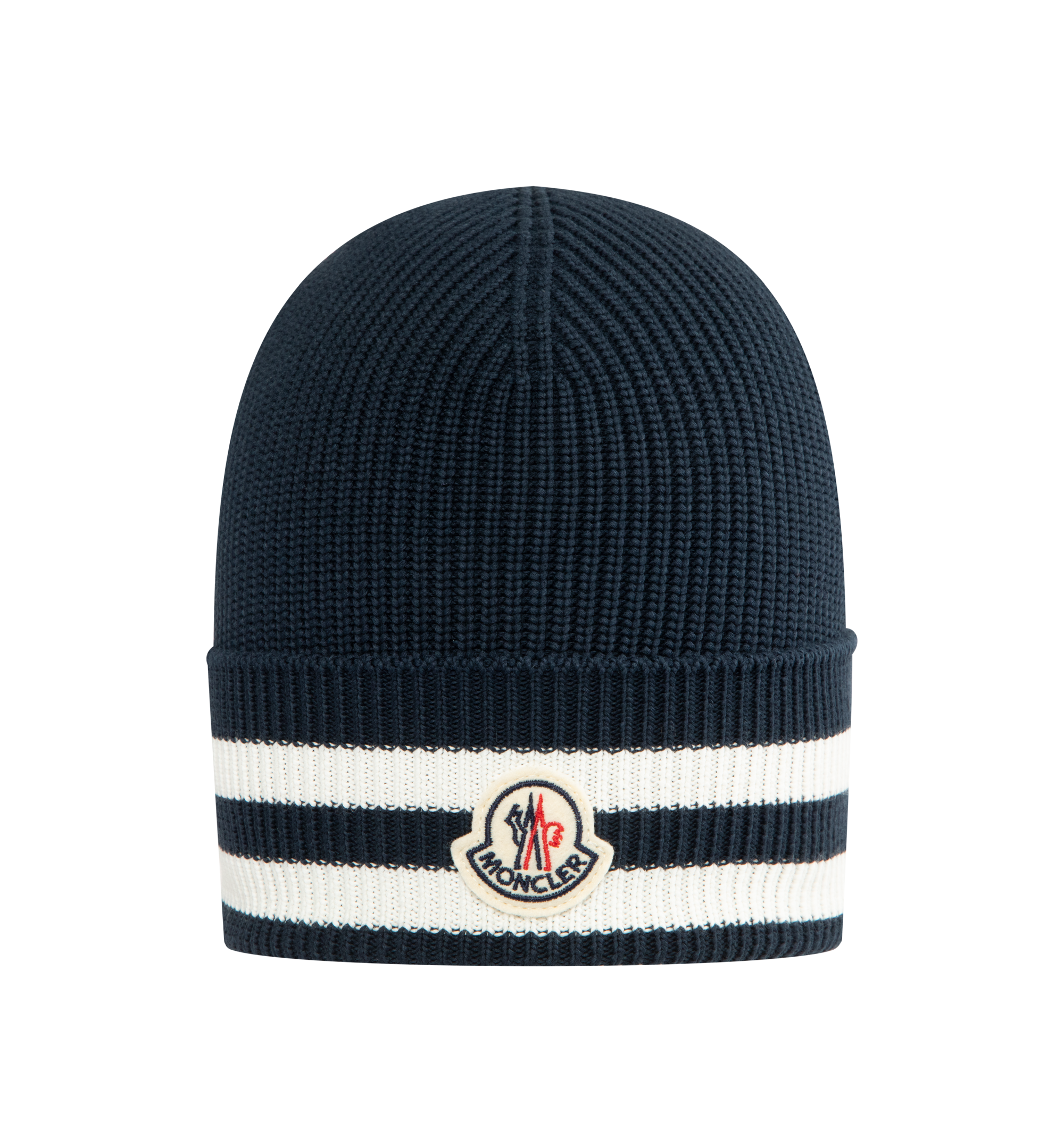 Оригінальна Stripe Beanie Moncler – боковий вид