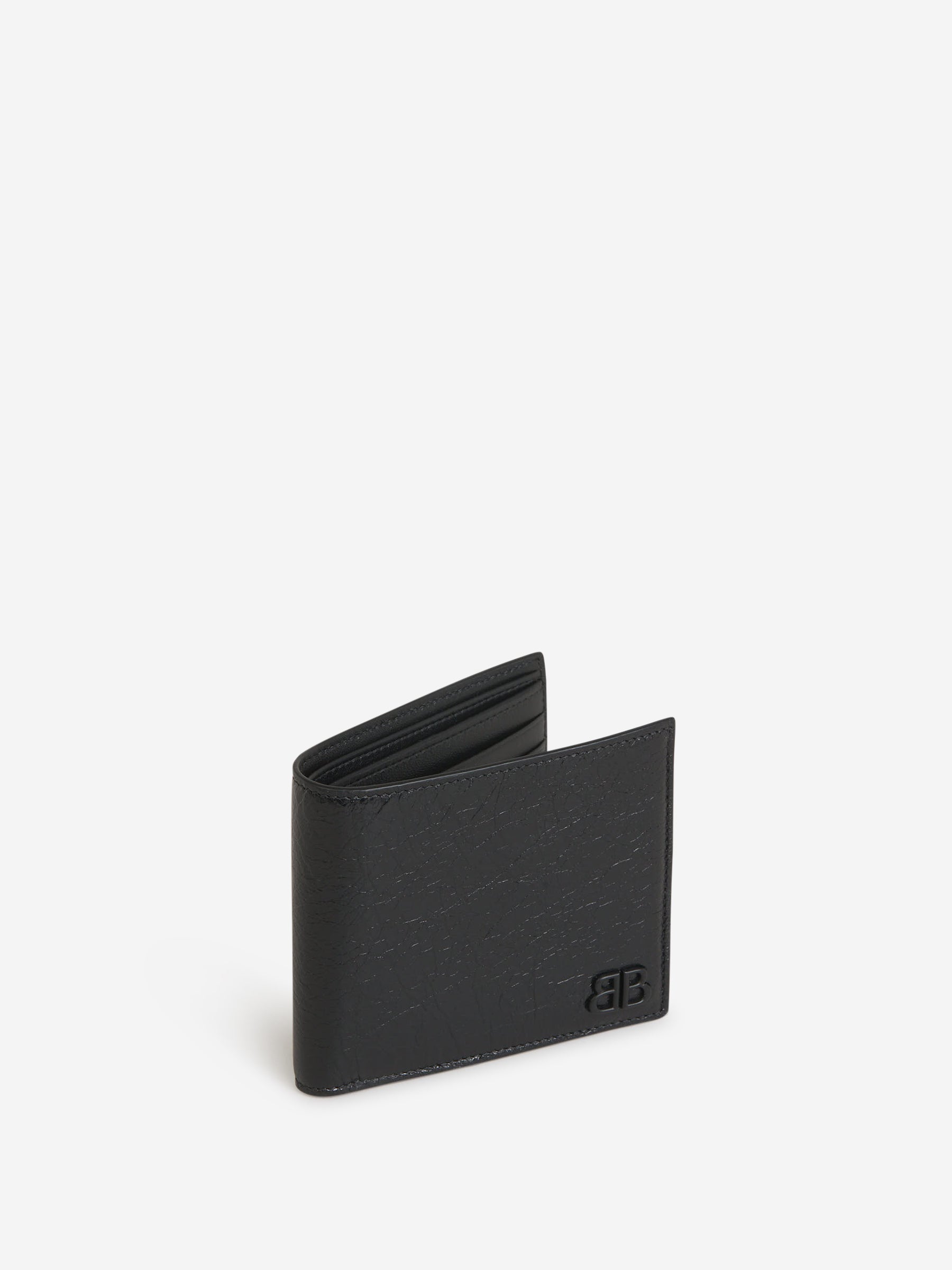 Оригінальна Logo Leather Wallet Balenciaga – вид ззаду