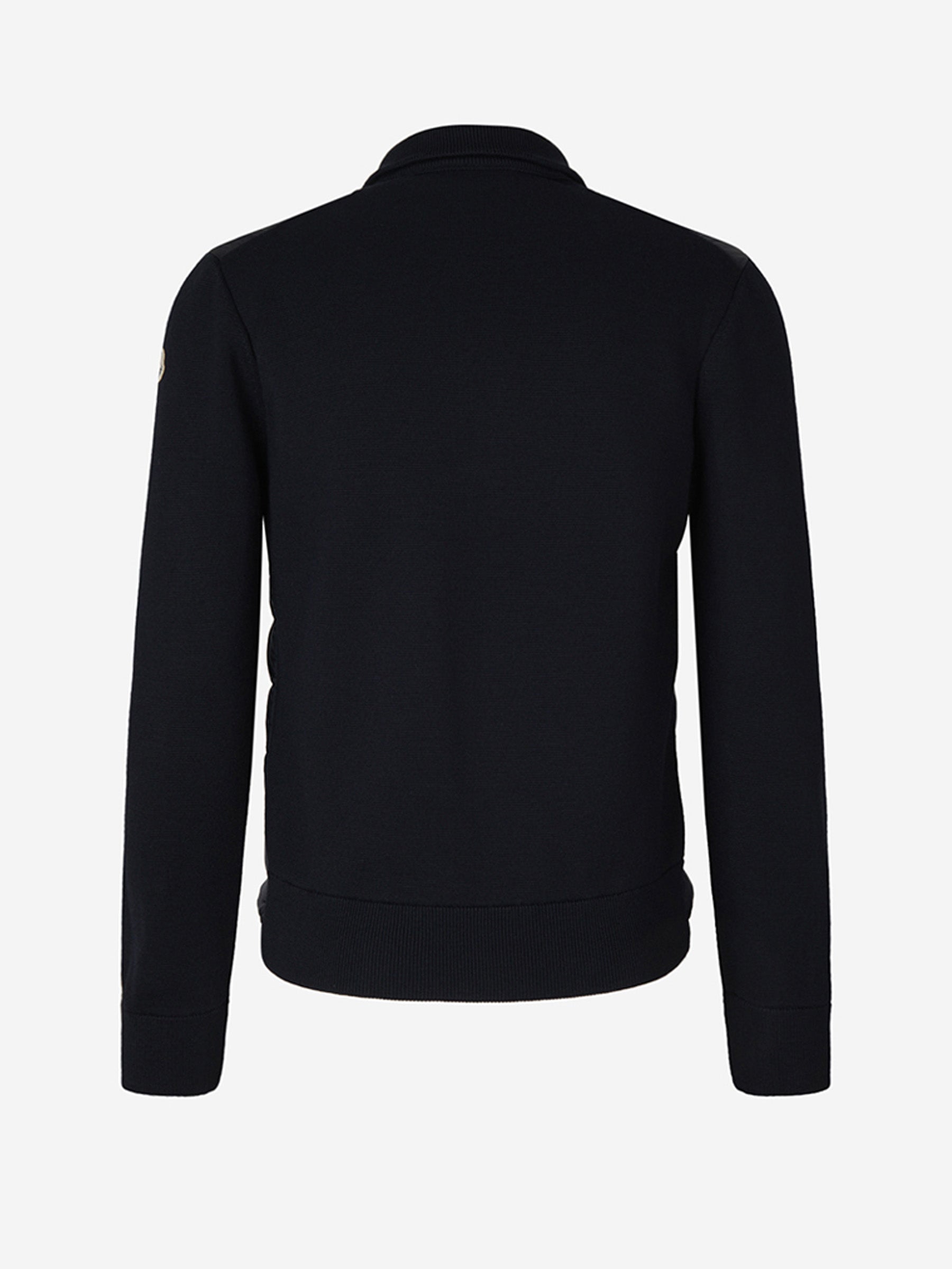 Quilted Knit Cardigan Moncler оригінал – Купити в Україні – вид ззаду - MONCLER