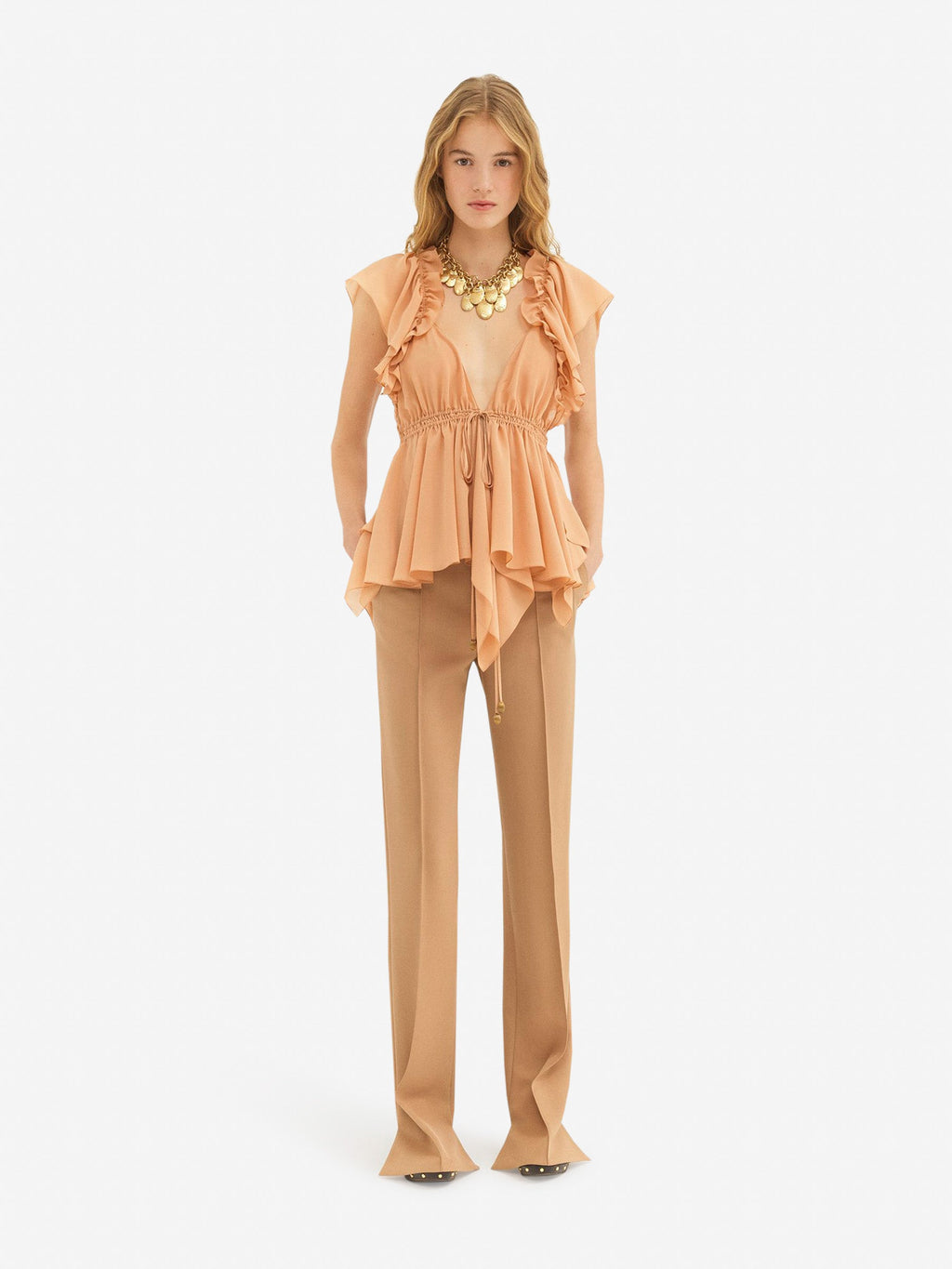 Silk Georgette Top Chloe оригінал – Купити в Україні – вид ззаду
