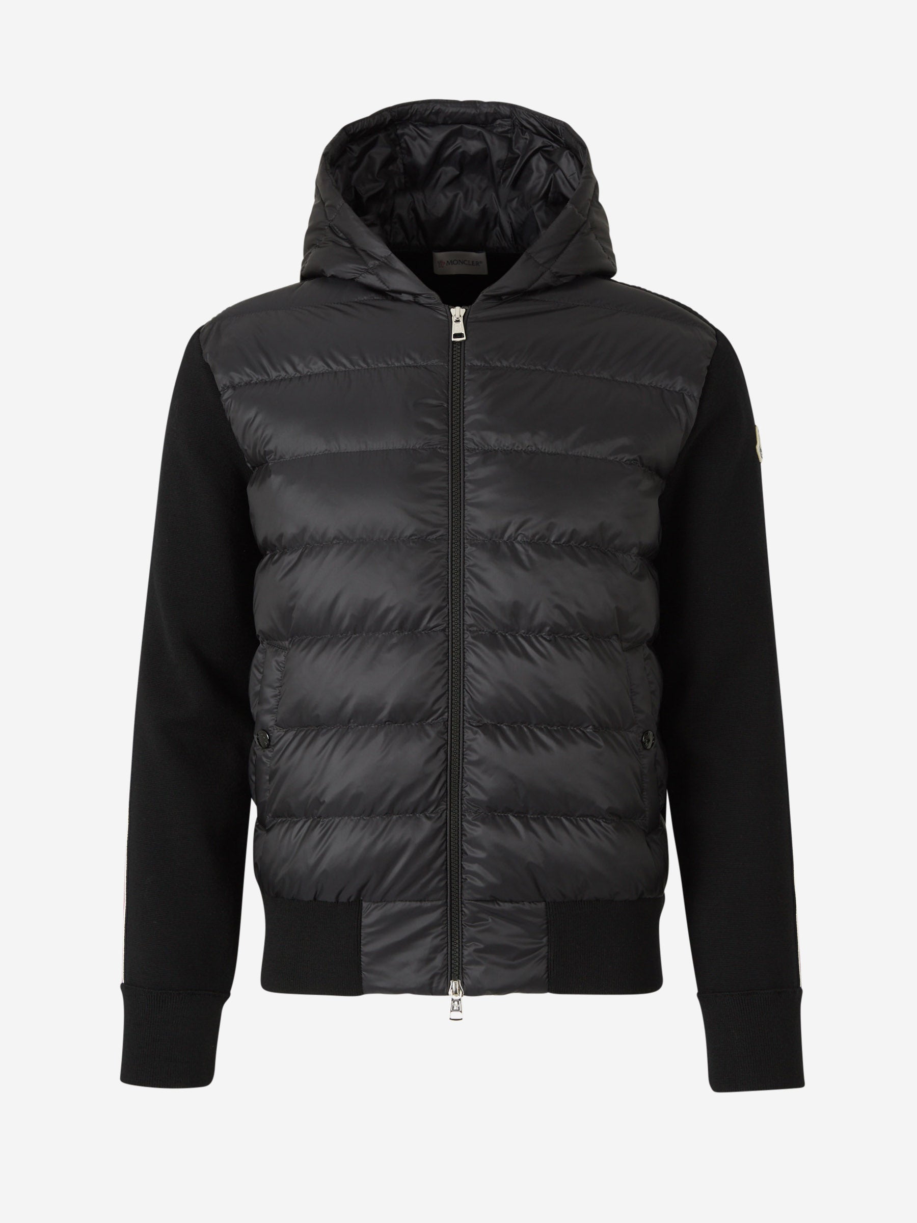 Logo Quilted Cardigan Moncler – Гарантія оригінальності – боковий вид - MONCLER
