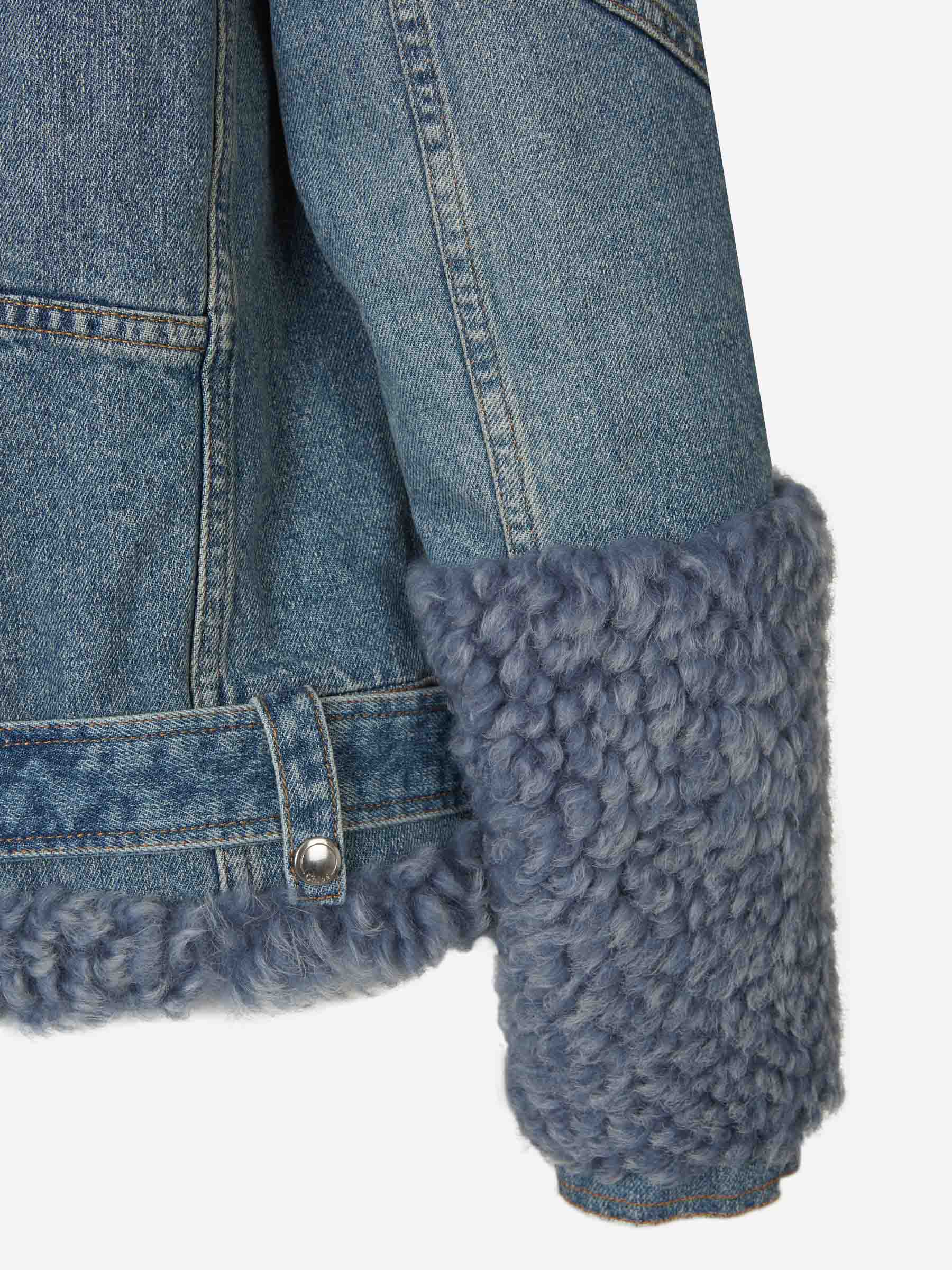 Fur Denim Jacket Chloe – Гарантія оригінальності – збільшений вид