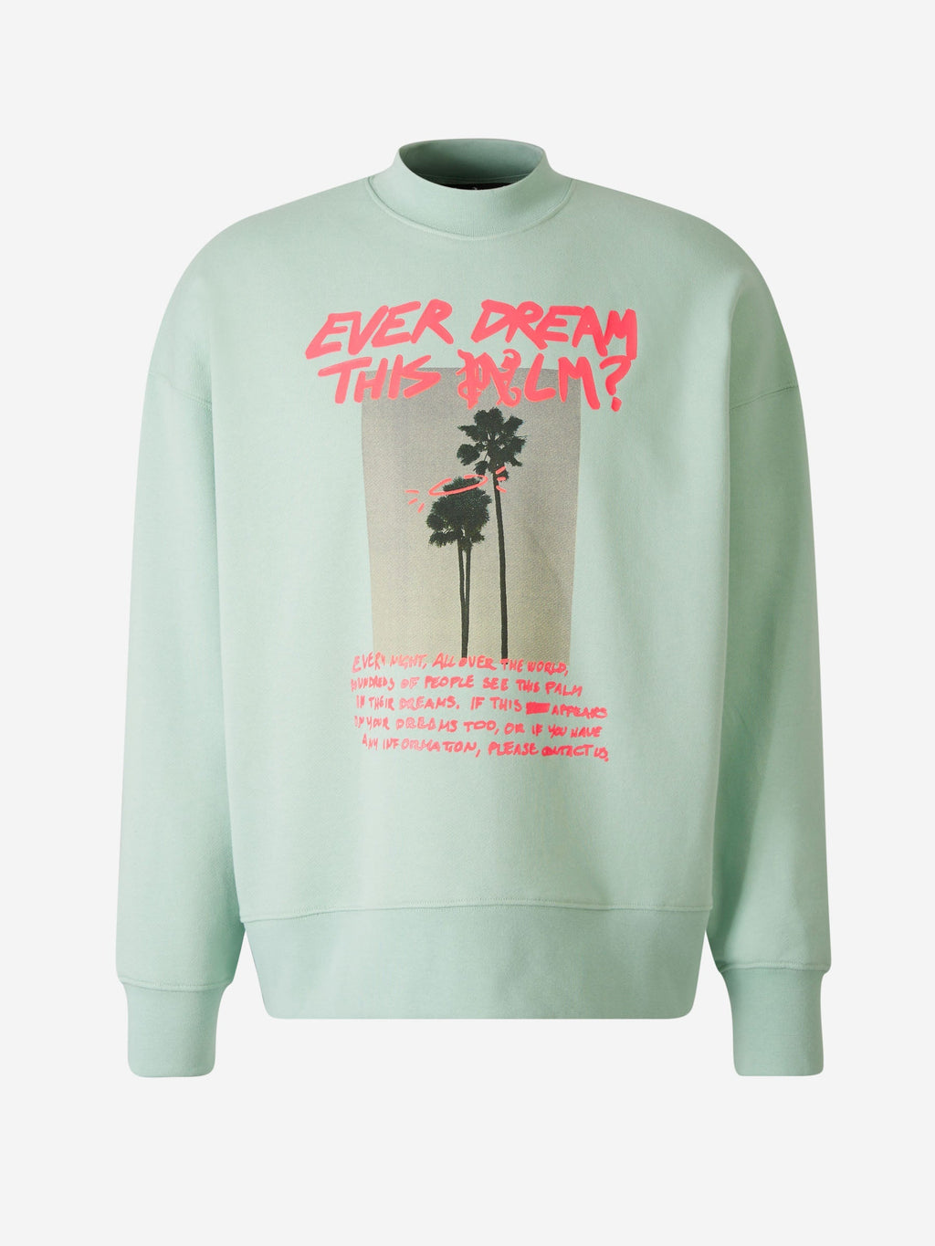 Printed Cotton Sweatshirt Palm angels – Гарантія оригінальності – боковий вид