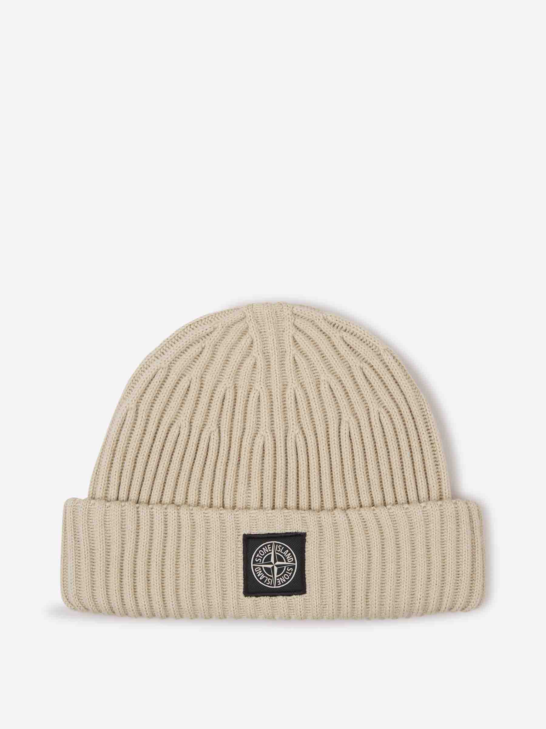 Wool Knitted Hat Stone island оригінал – Купити в Україні – боковий вид