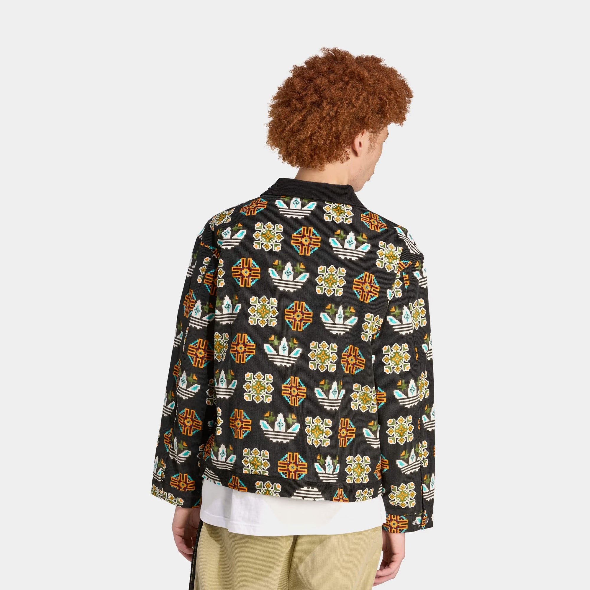 Monogram Allover Print Loose Coach Mens Jacket Adidas – Гарантія оригінальності – вид ззаду - ADIDAS