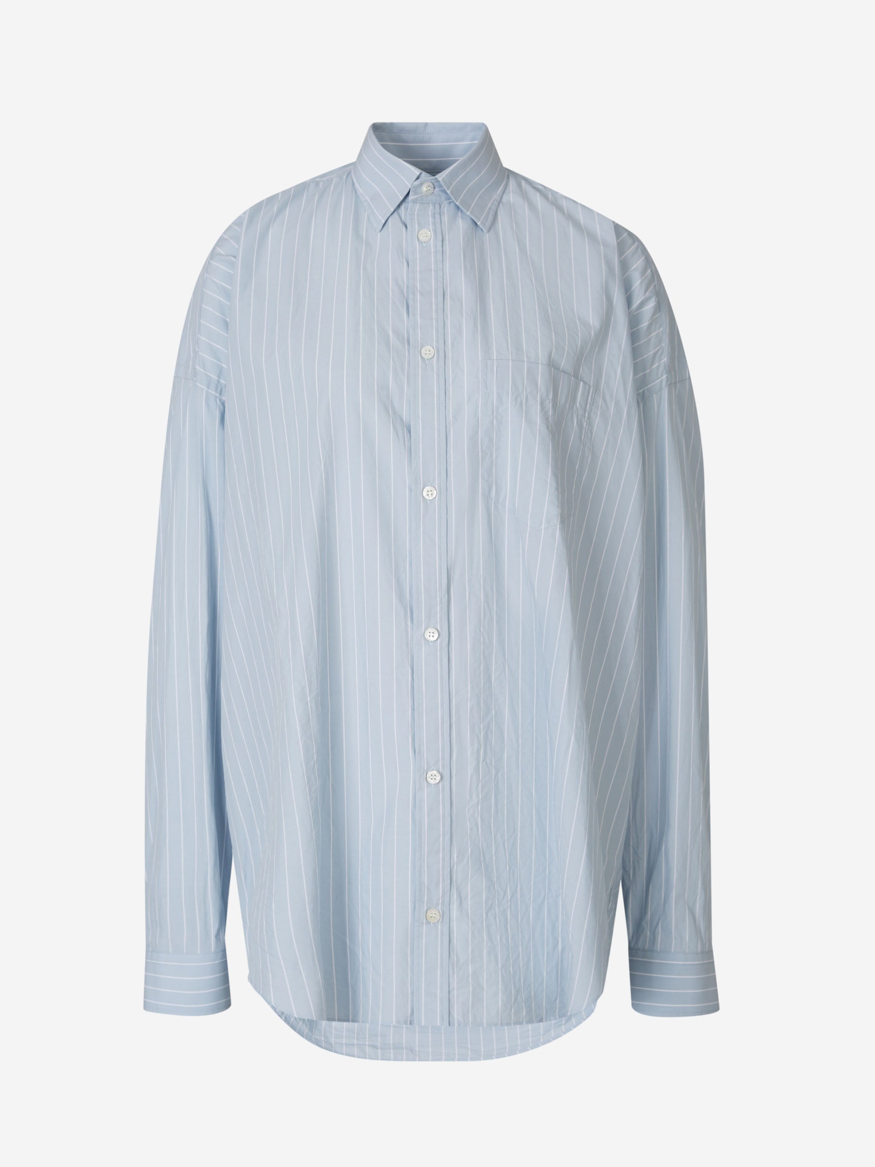 Оригінальна Oversized Cotton Shirt Balenciaga – боковий вид