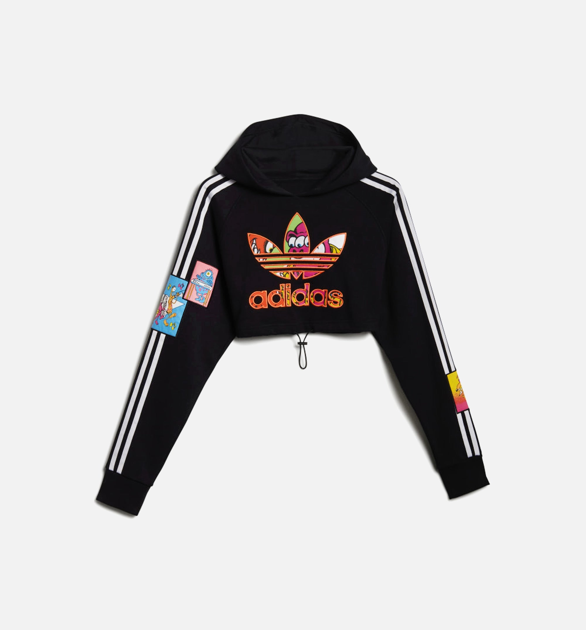 Jeremy Scott Cropped Hoodie Womens Hoodie Adidas оригінал – Купити в Україні – боковий вид - ADIDAS