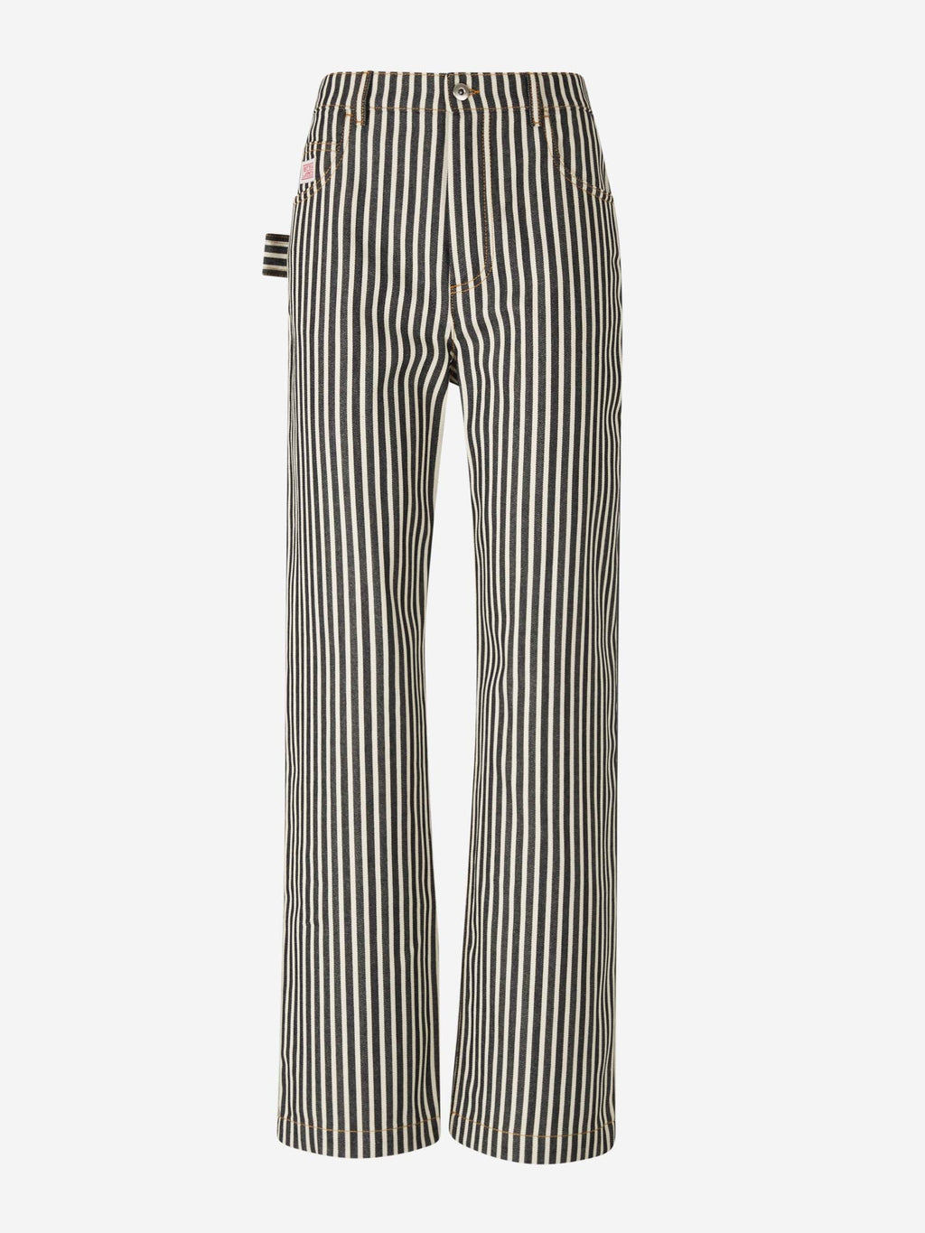 Striped Drill Trousers Bottega veneta – Гарантія оригінальності – боковий вид