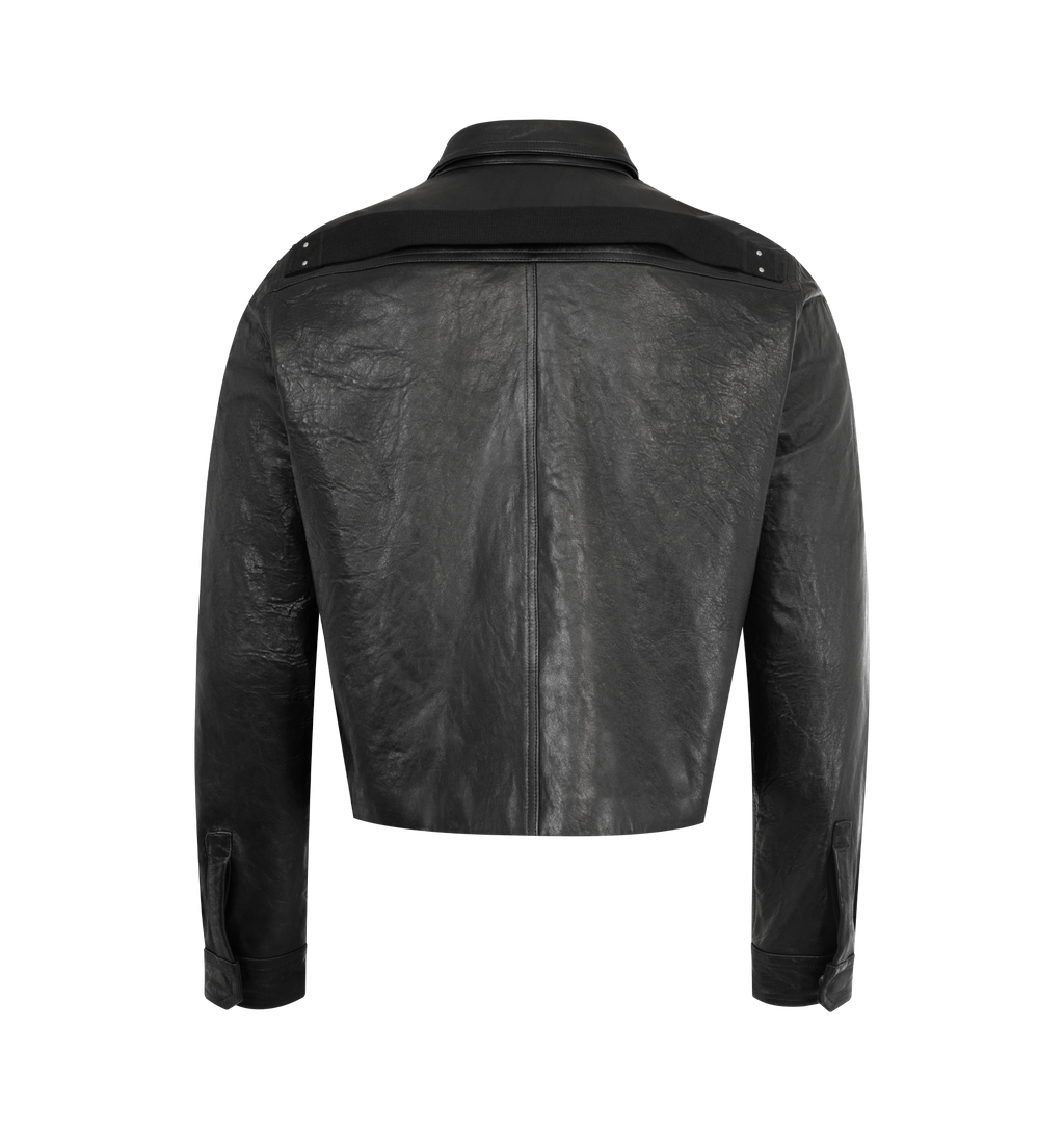 Tour Alice Leather Shirt Rick owens – Гарантія оригінальності – вид ззаду