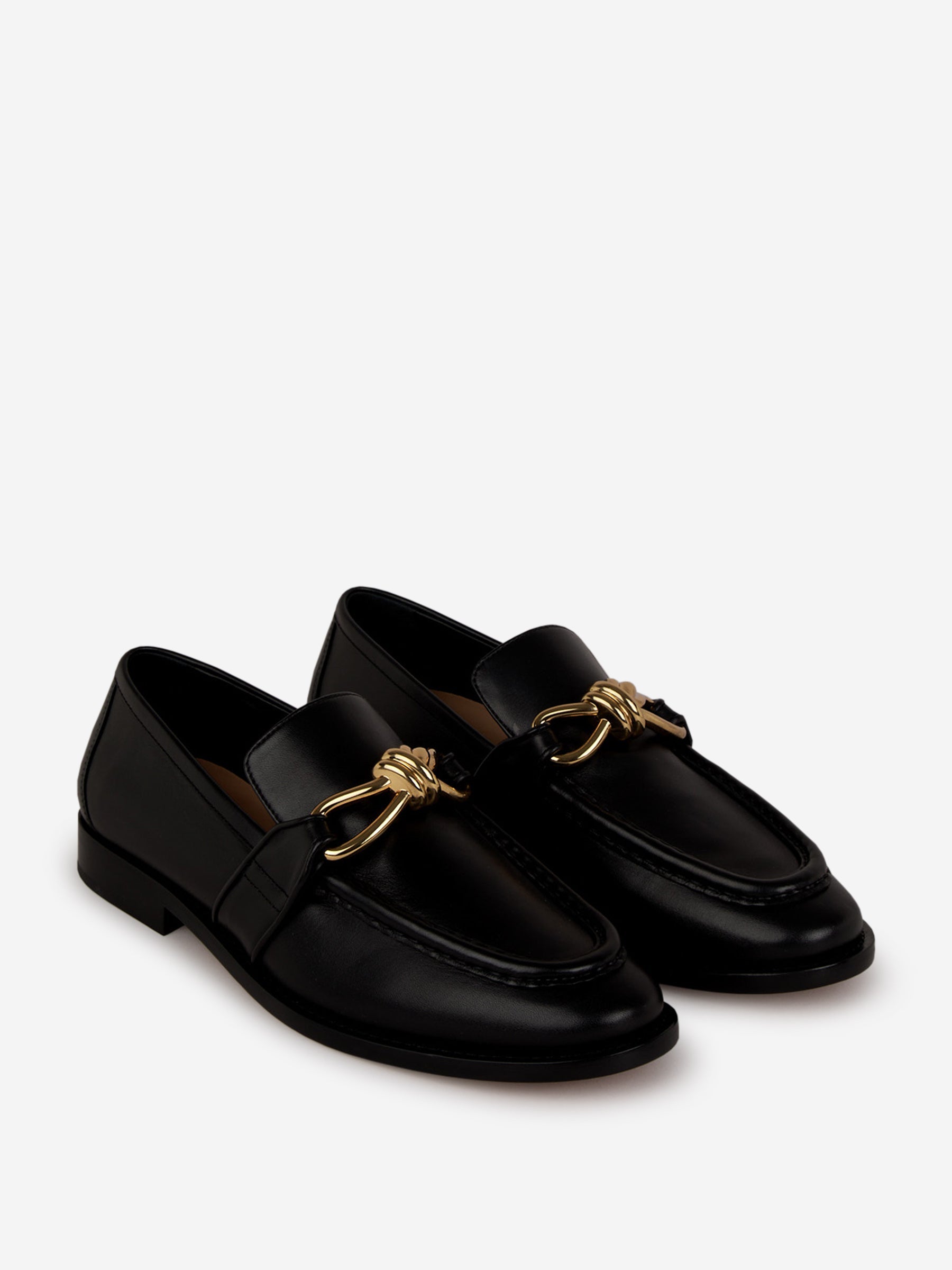 Оригінальна Astaire Leather Loafers Bottega veneta – вид ззаду