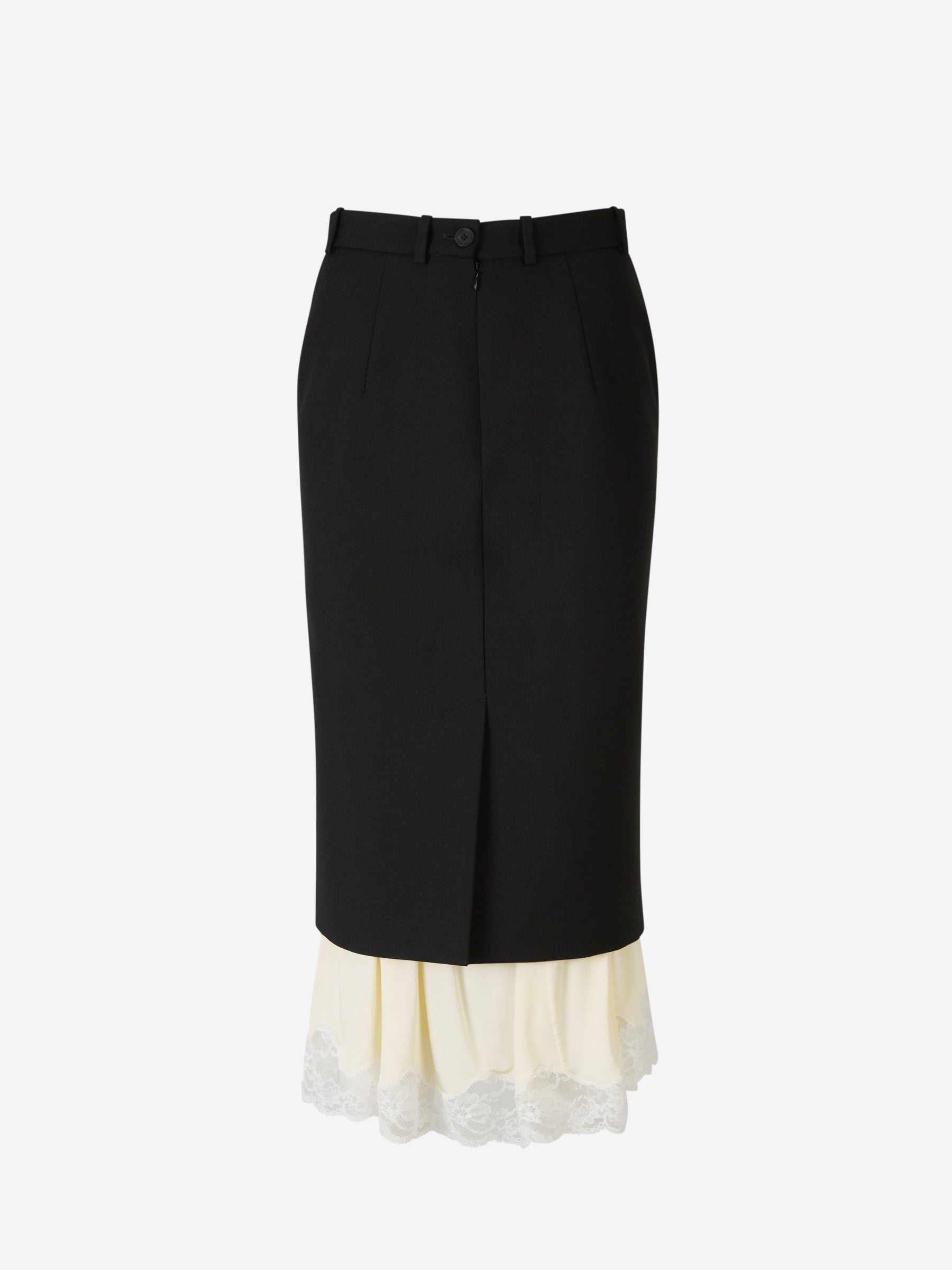 Double Layer MIDI Skirt Balenciaga – Гарантія оригінальності – боковий вид