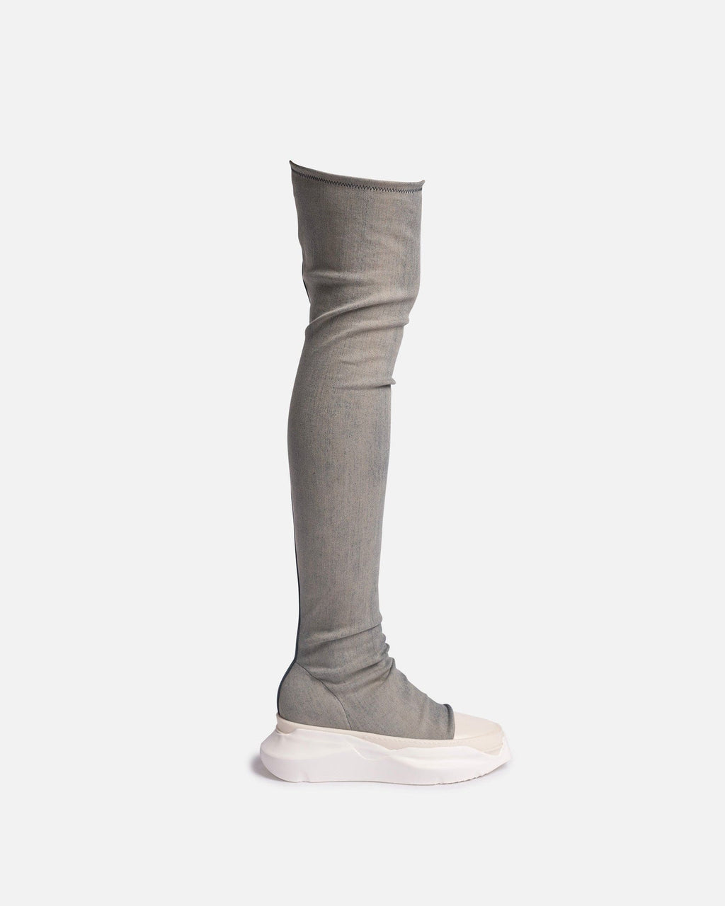 Denim Abstract Stockings In Mineral Pearl Degrade Rick owens – Гарантія оригінальності – боковий вид