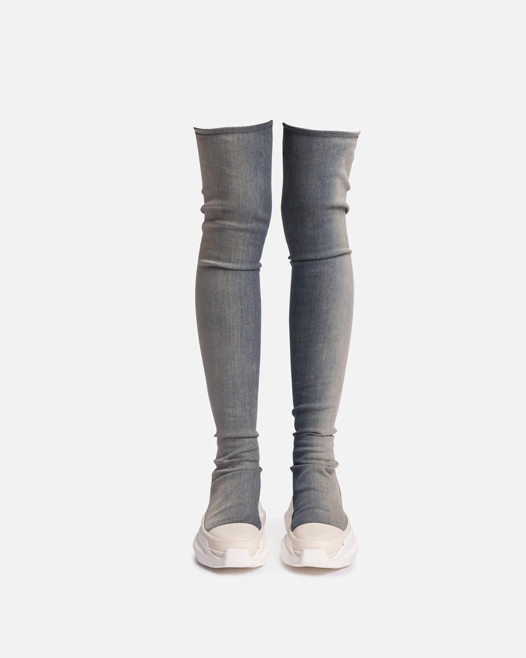 Denim Abstract Stockings In Mineral Pearl Degrade Rick owens – Гарантія оригінальності – вид ззаду