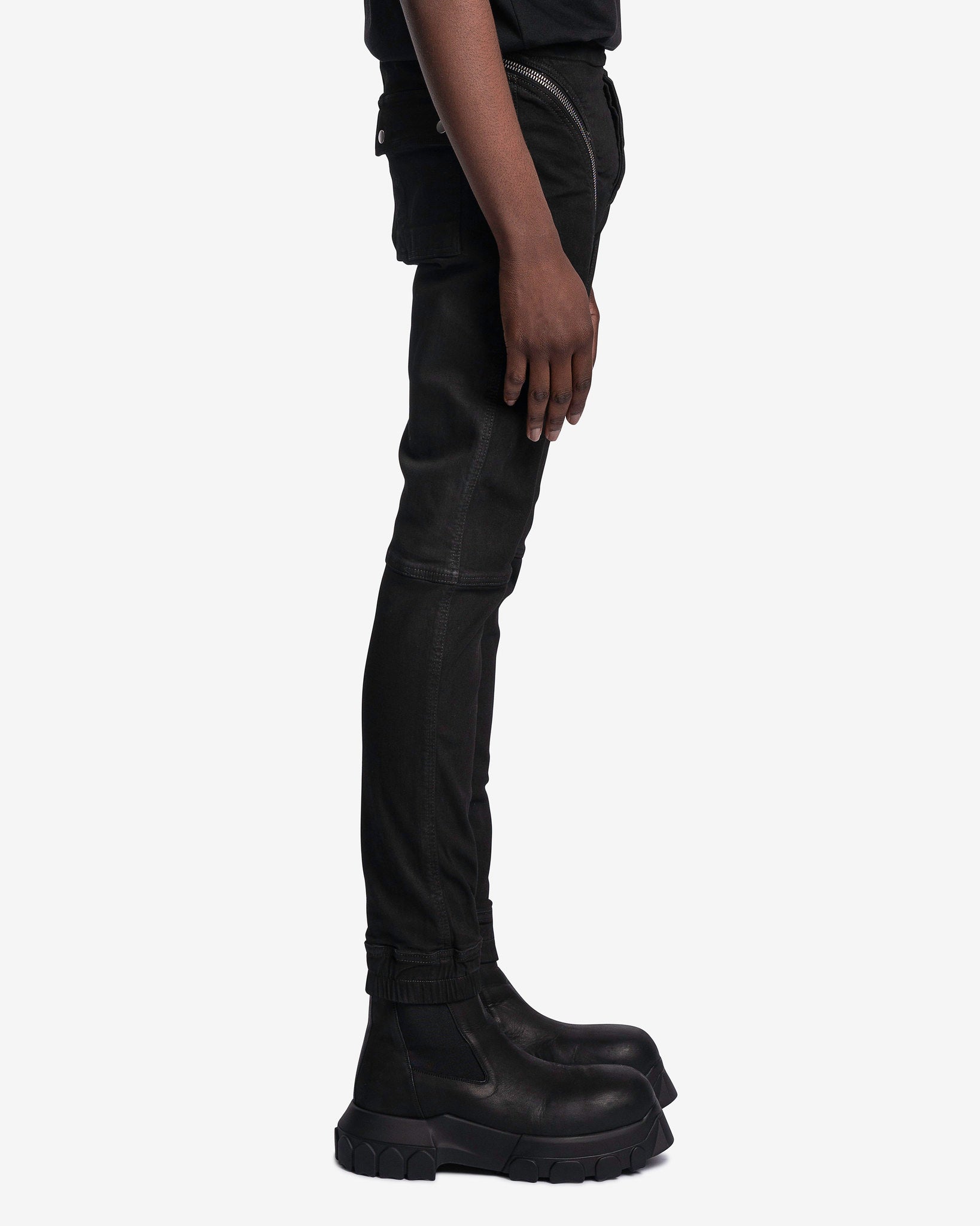 Denim Aircut Joggers In Black Rick owens – Гарантія оригінальності – вид ззаду