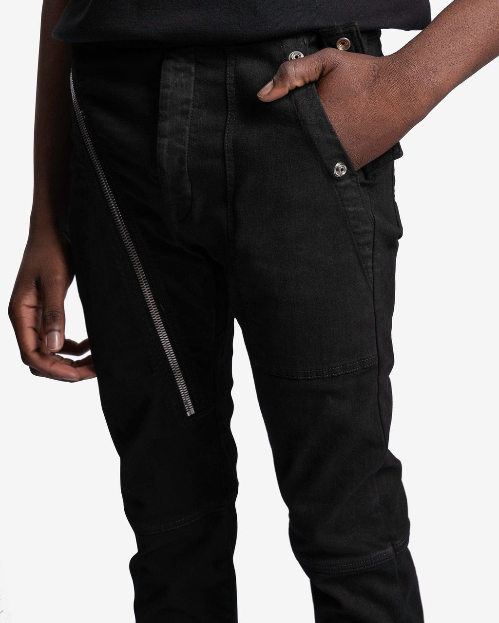 Denim Aircut Joggers In Black Rick owens – Гарантія оригінальності – збільшений вид