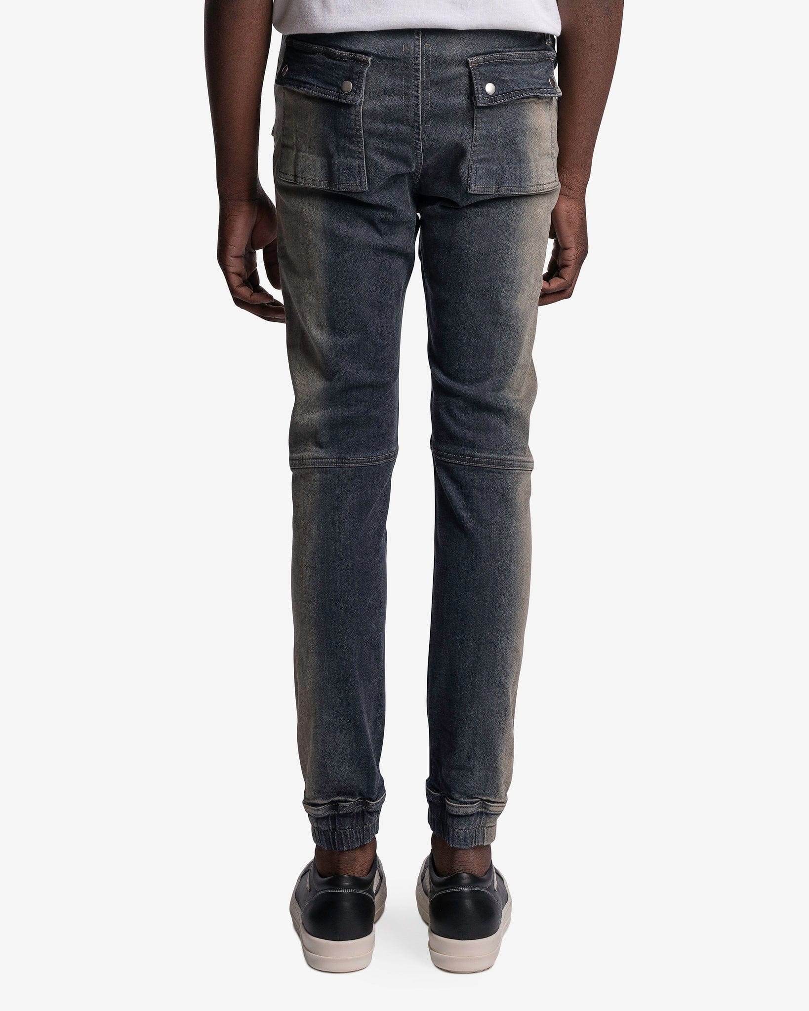 Оригінальна Denim Aircut Joggers In Mineral Pearl Degrade Rick owens – детальний вид