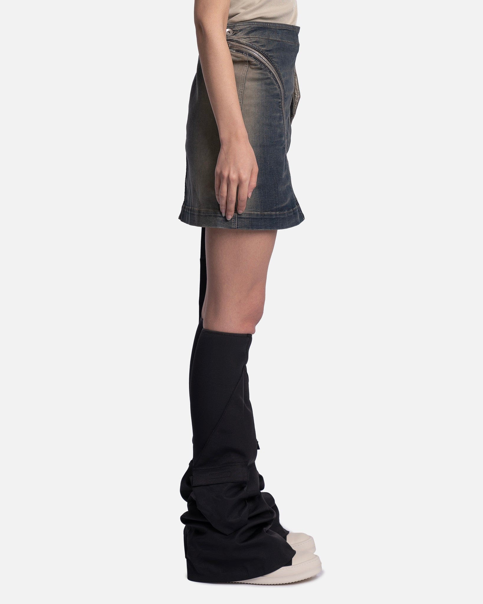 Оригінальна Denim Aircut Mini In Mineral Pearl Degrade Rick owens – вид ззаду