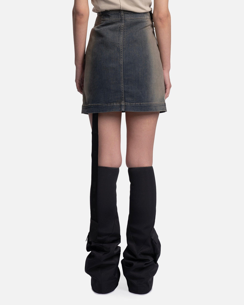 Оригінальна Denim Aircut Mini In Mineral Pearl Degrade Rick owens – детальний вид