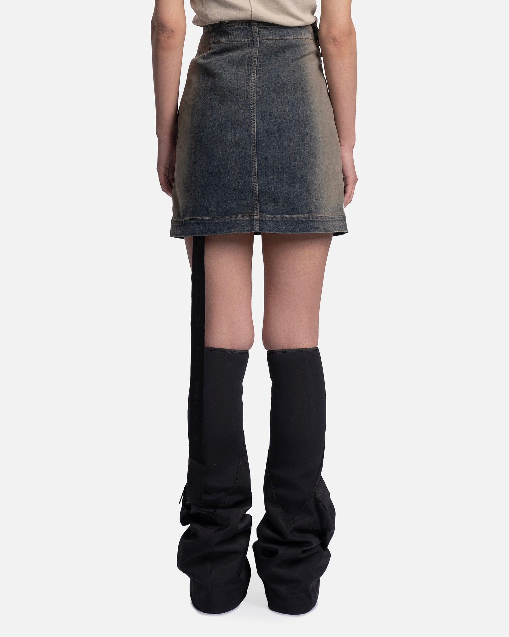 Оригінальна Denim Aircut Mini In Mineral Pearl Degrade Rick owens – детальний вид