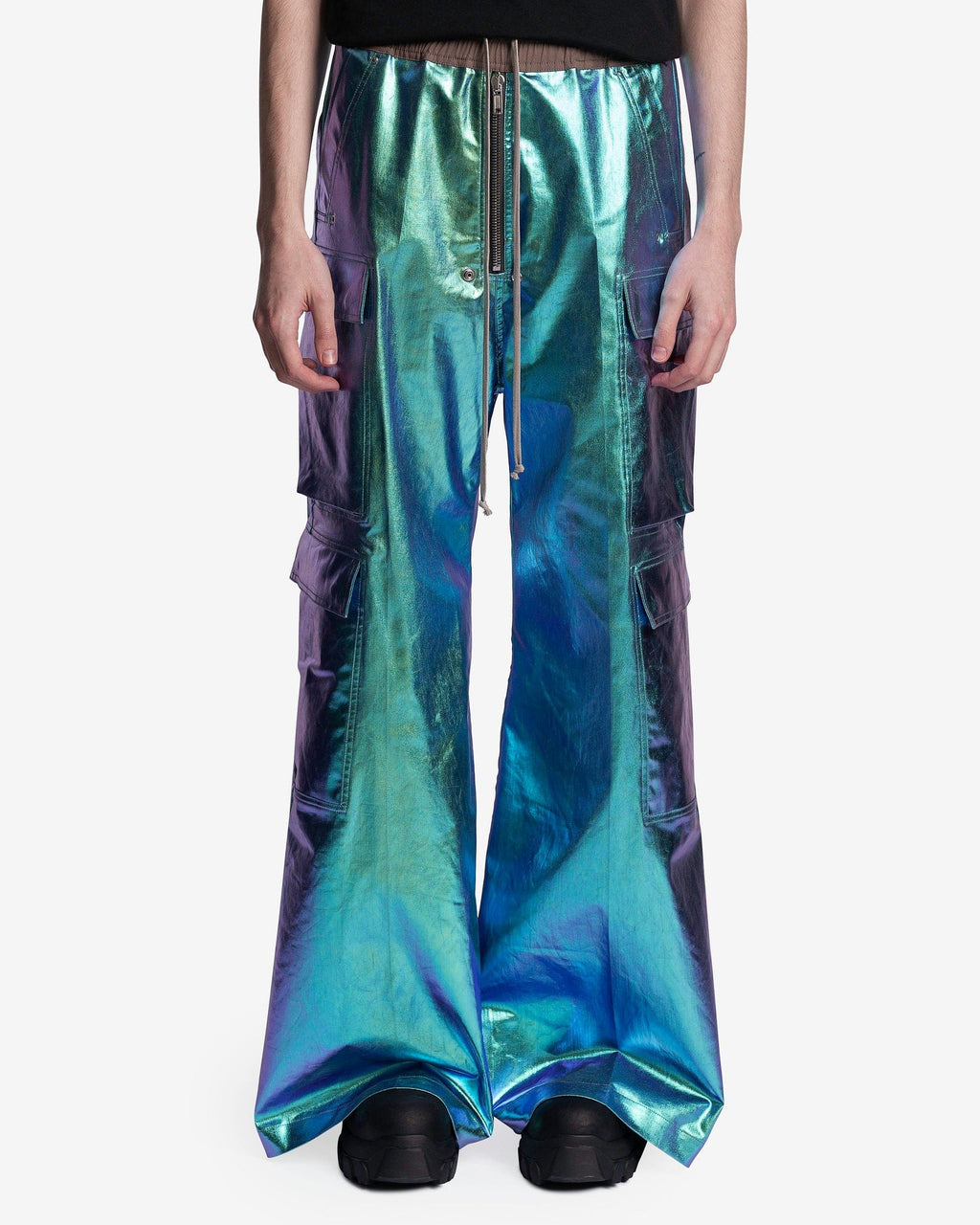 Denim Cargobelas In Iridescent Rick owens оригінал – Купити в Україні – боковий вид